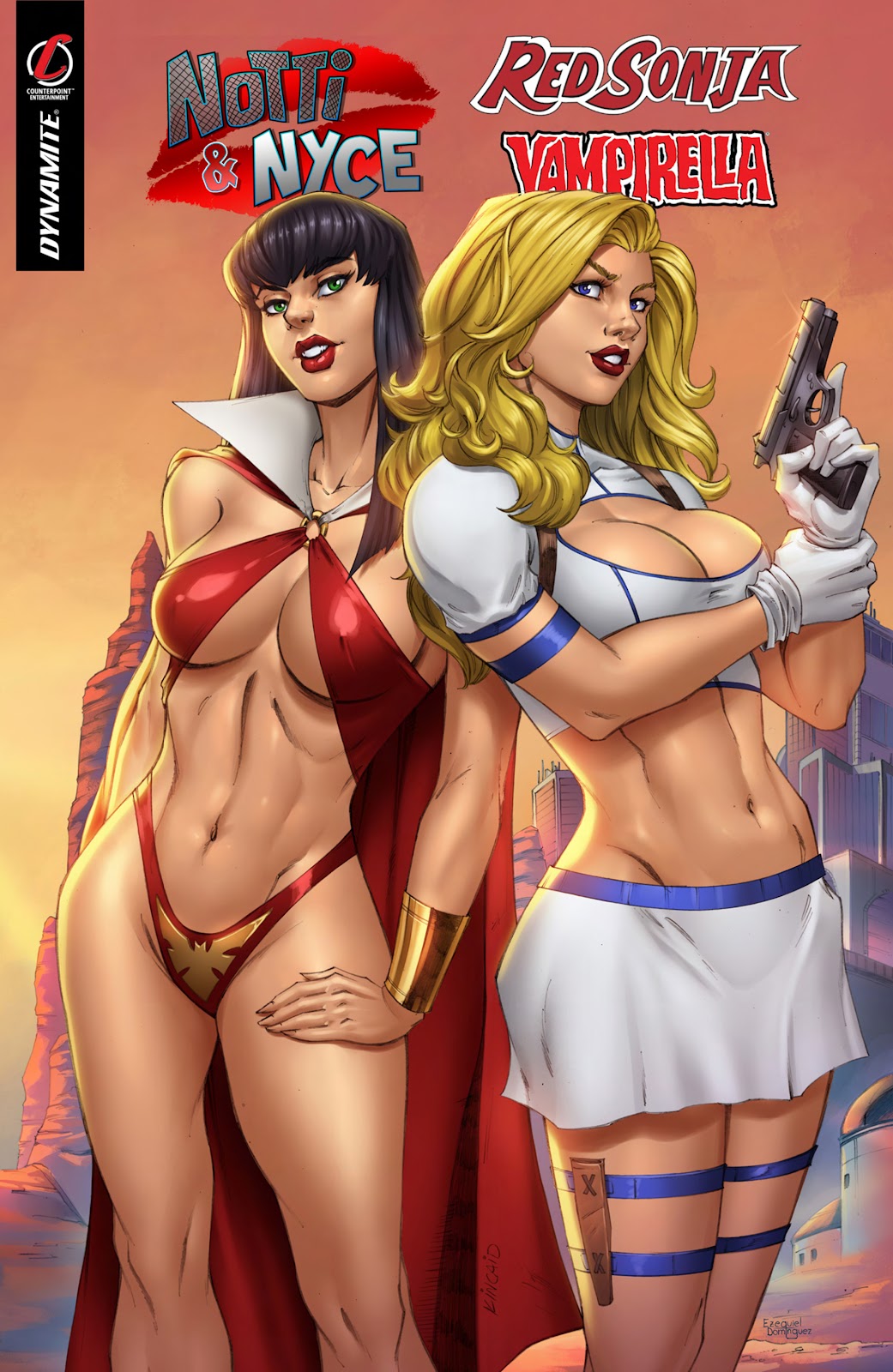 Notti and Nyce Red Sonja Vampirella issue Full - Page 1