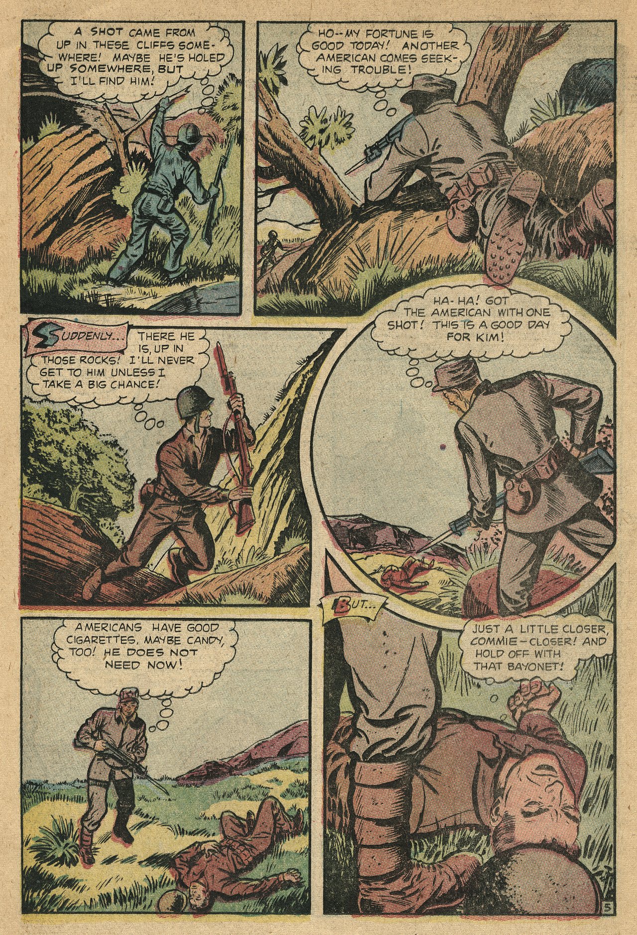 Read online Men in Action (1957) comic -  Issue #4 - 16