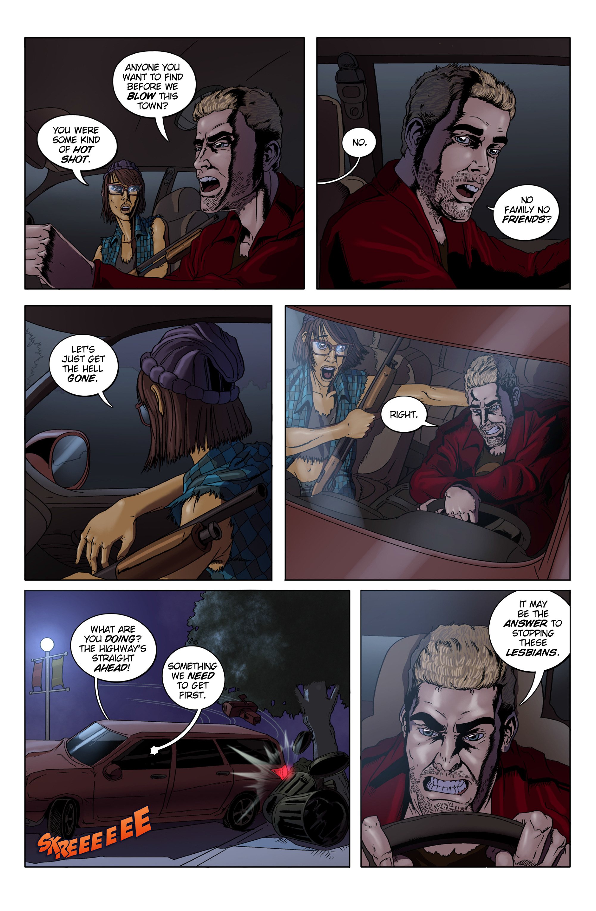 Read online Lesbian Zombies from Outer Space comic -  Issue #2 - 16