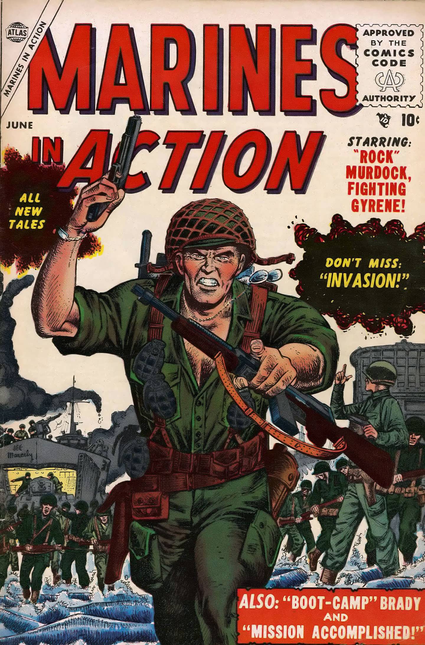 Read online Marines in Action comic -  Issue #1 - 1