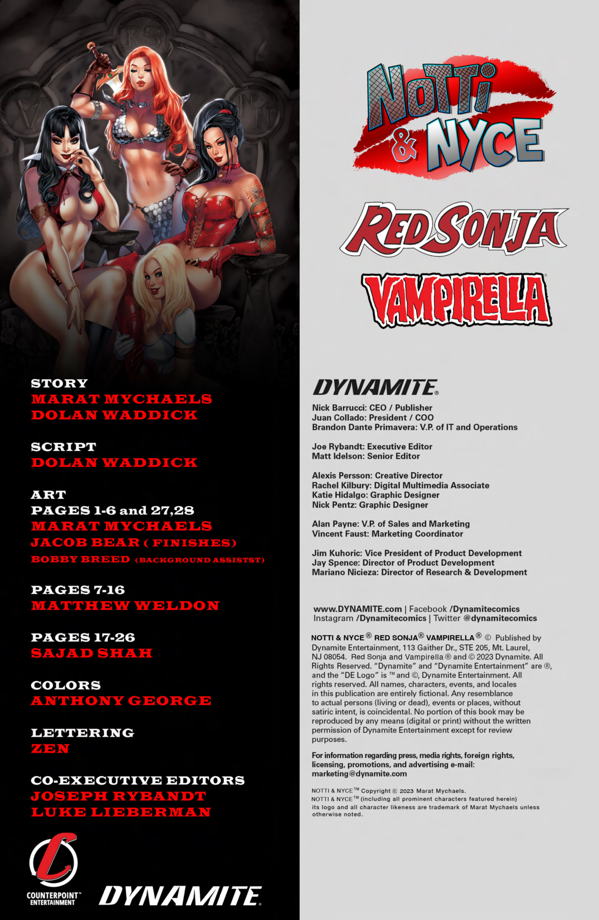 Read online Notti and Nyce Red Sonja Vampirella comic -  Issue # Full - 2