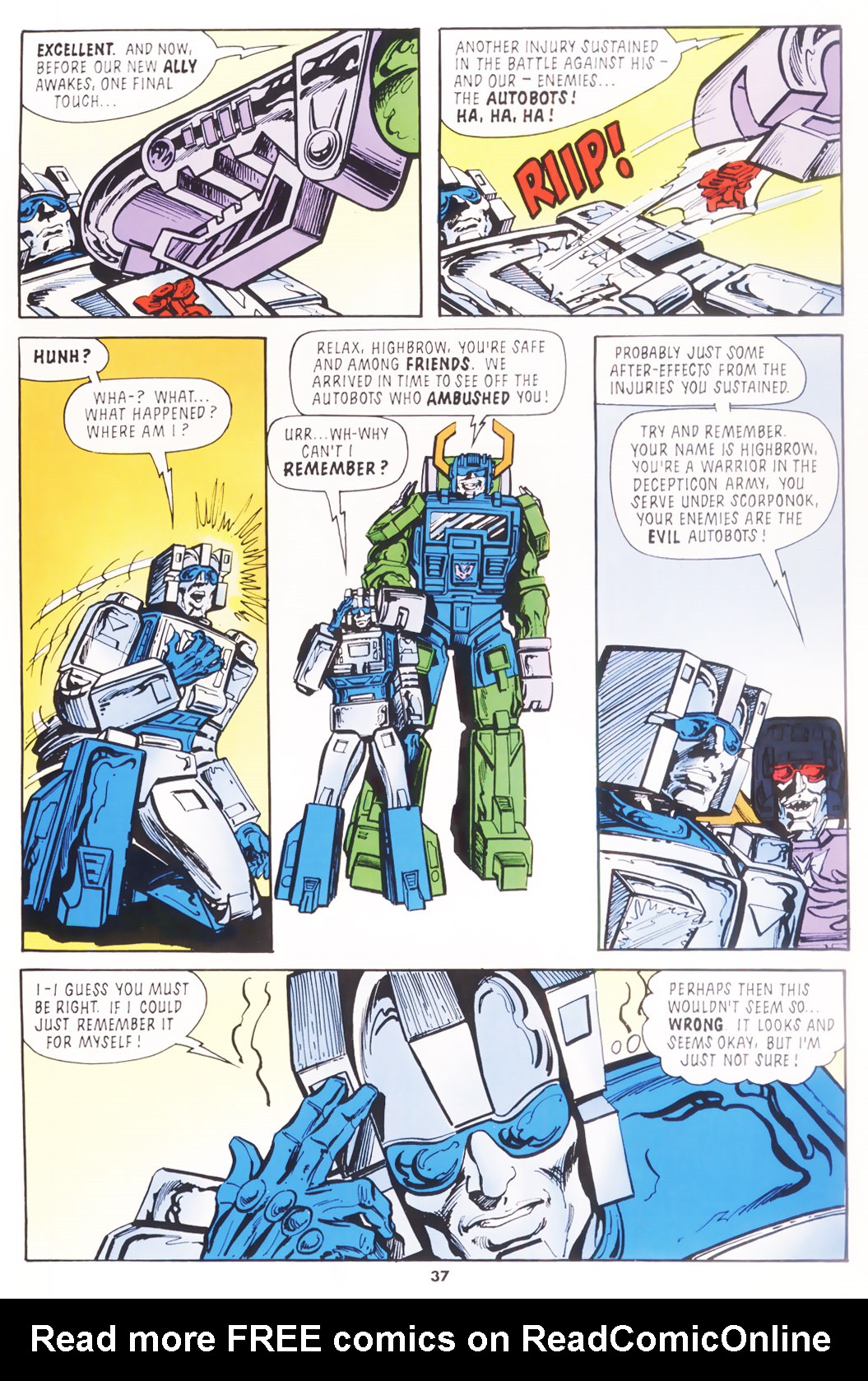 Read online The Transformers Annual comic -  Issue #1988 - 35