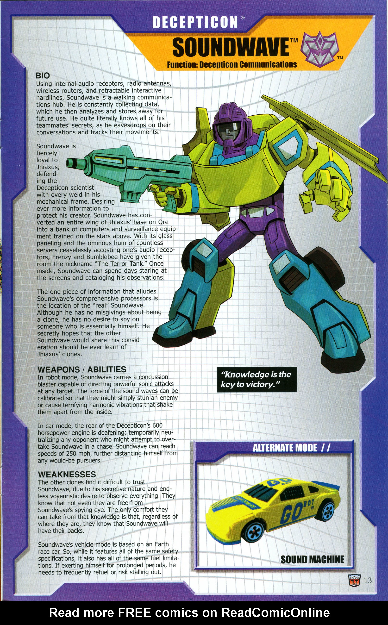 Read online Transformers: Collectors' Club comic -  Issue #47 - 13