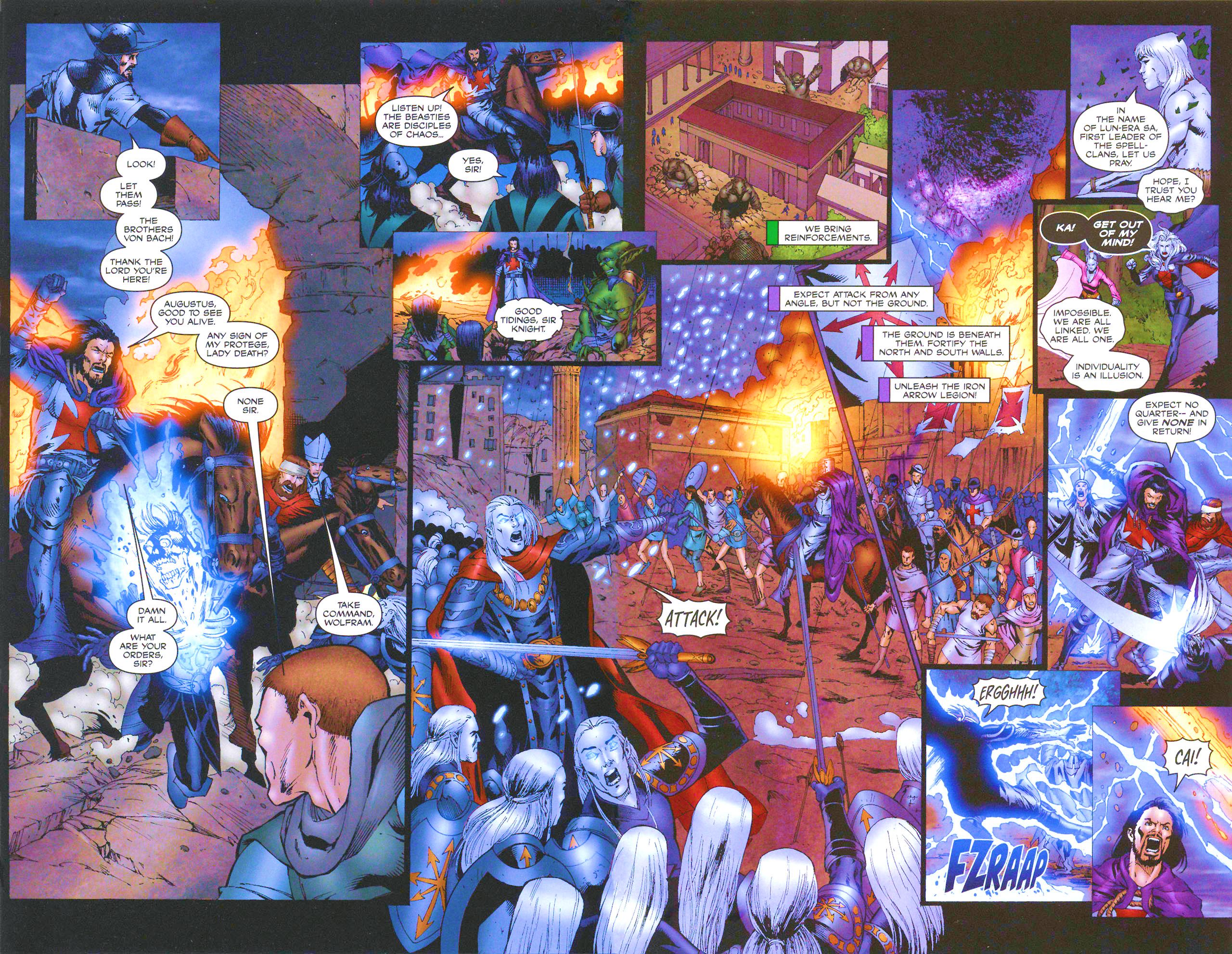 Read online Brian Pulido's Medieval Lady Death:  War of the Winds comic -  Issue #6 - 12