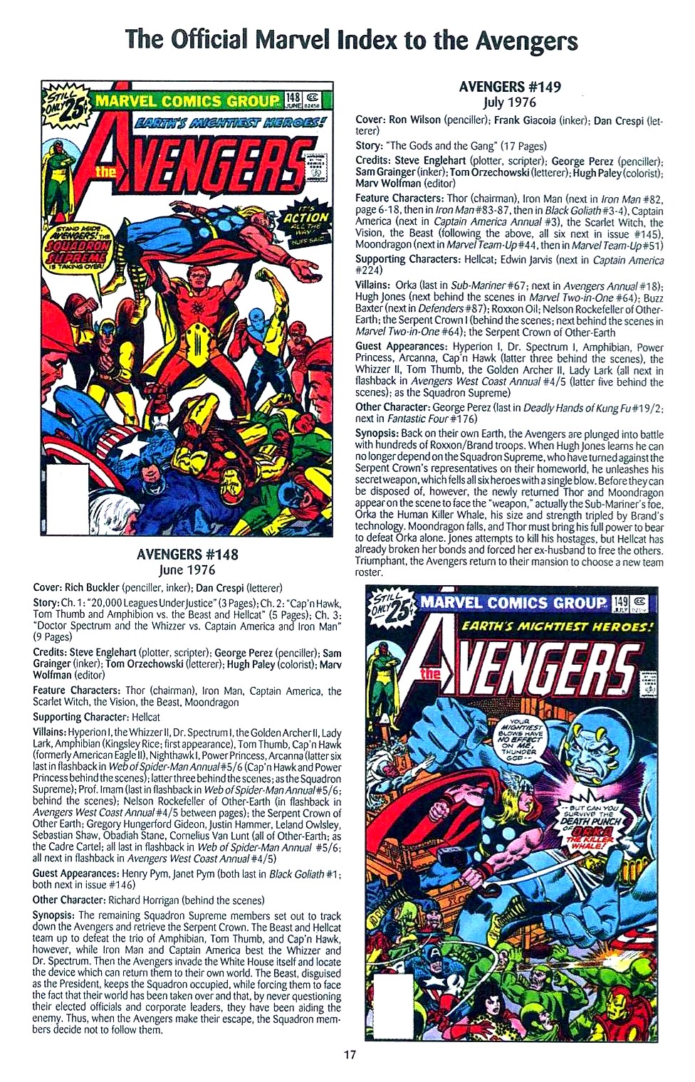 Read online The Official Marvel Index to the Avengers comic -  Issue #3 - 19