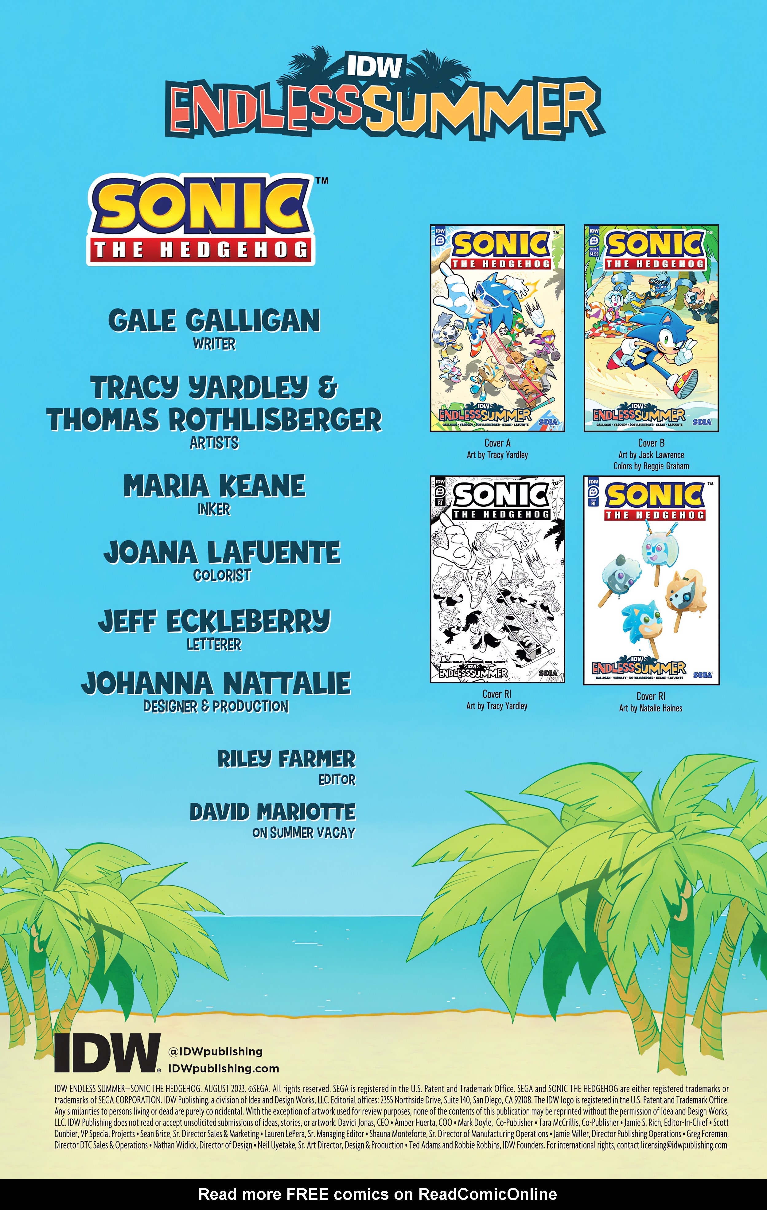 Read online IDW Endless Summer Sonic the Hedgehog comic -  Issue # Full - 2