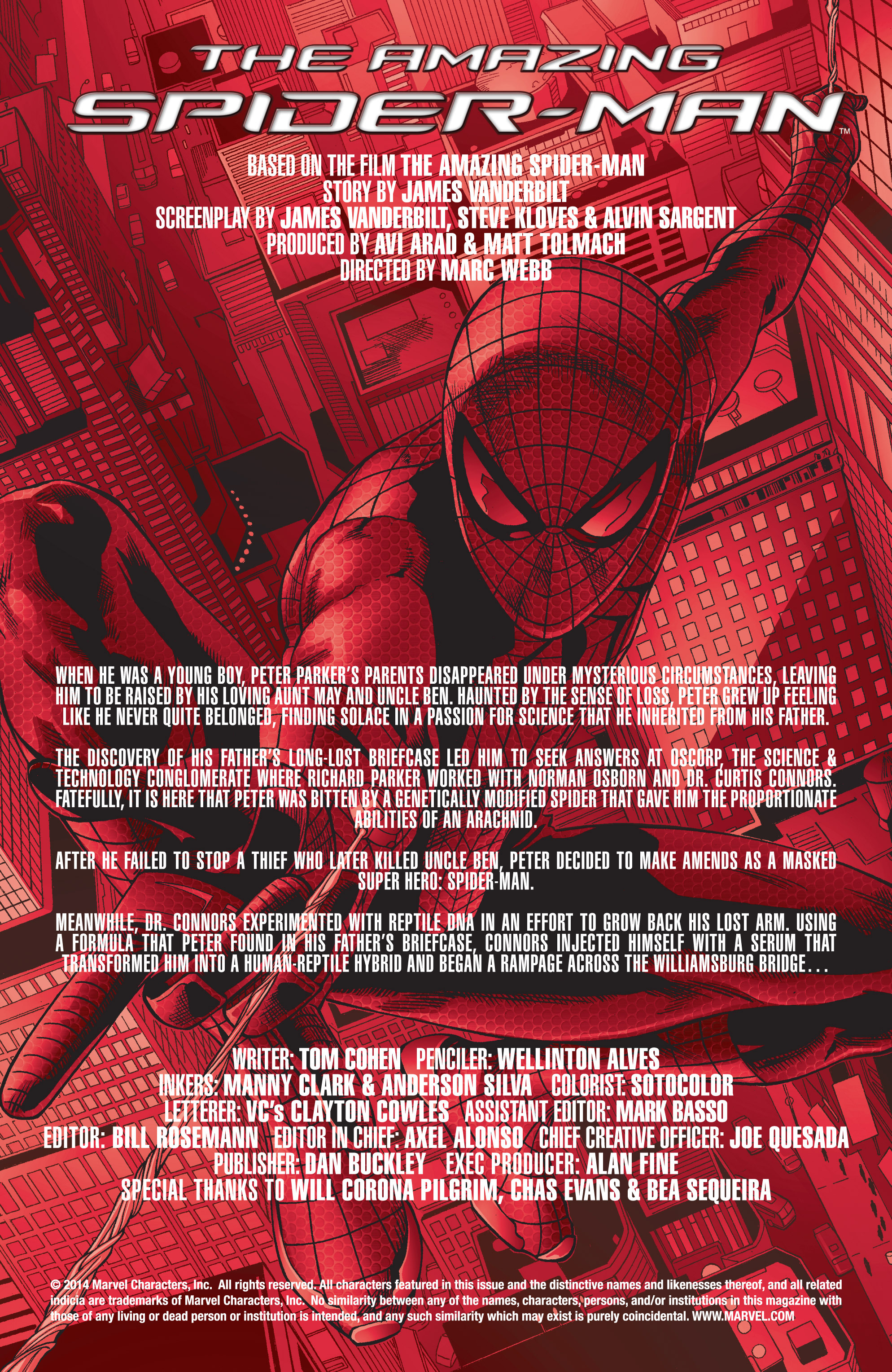 Read online The Amazing Spider-Man: The Movie Adaptation comic -  Issue #2 - 2