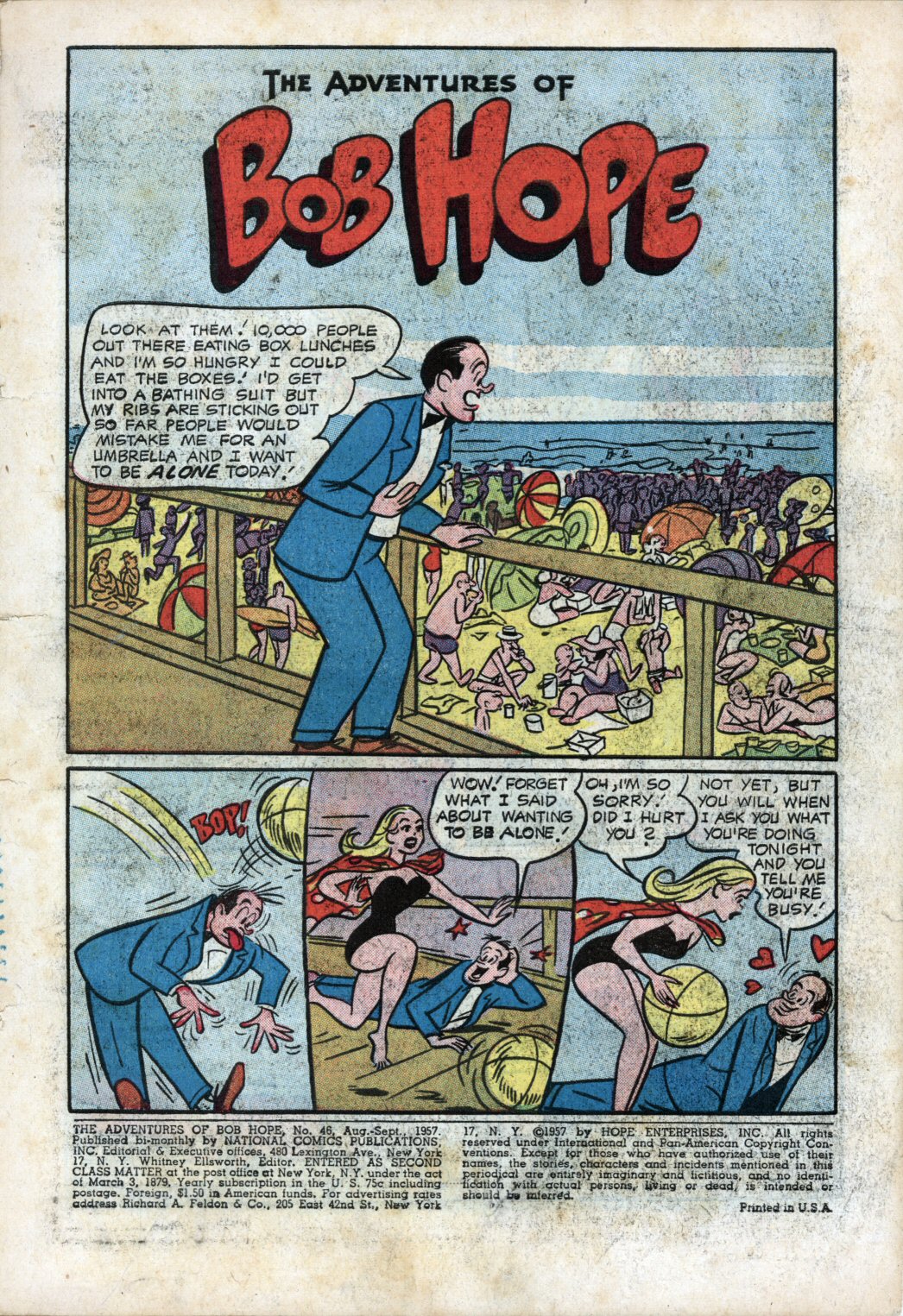 Read online The Adventures of Bob Hope comic -  Issue #46 - 3