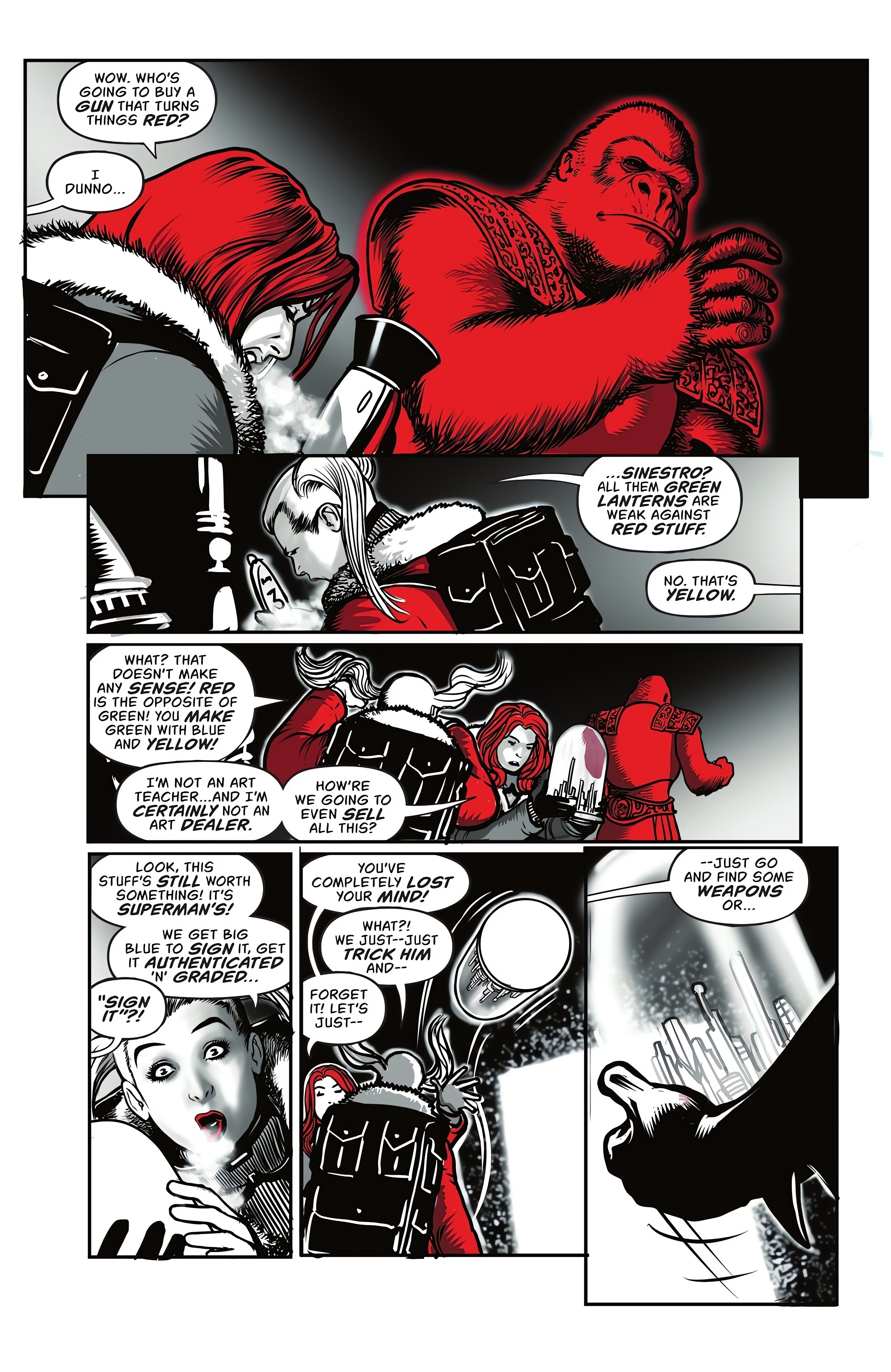Read online Harley Quinn: Black   White   Redder comic -  Issue #1 - 9