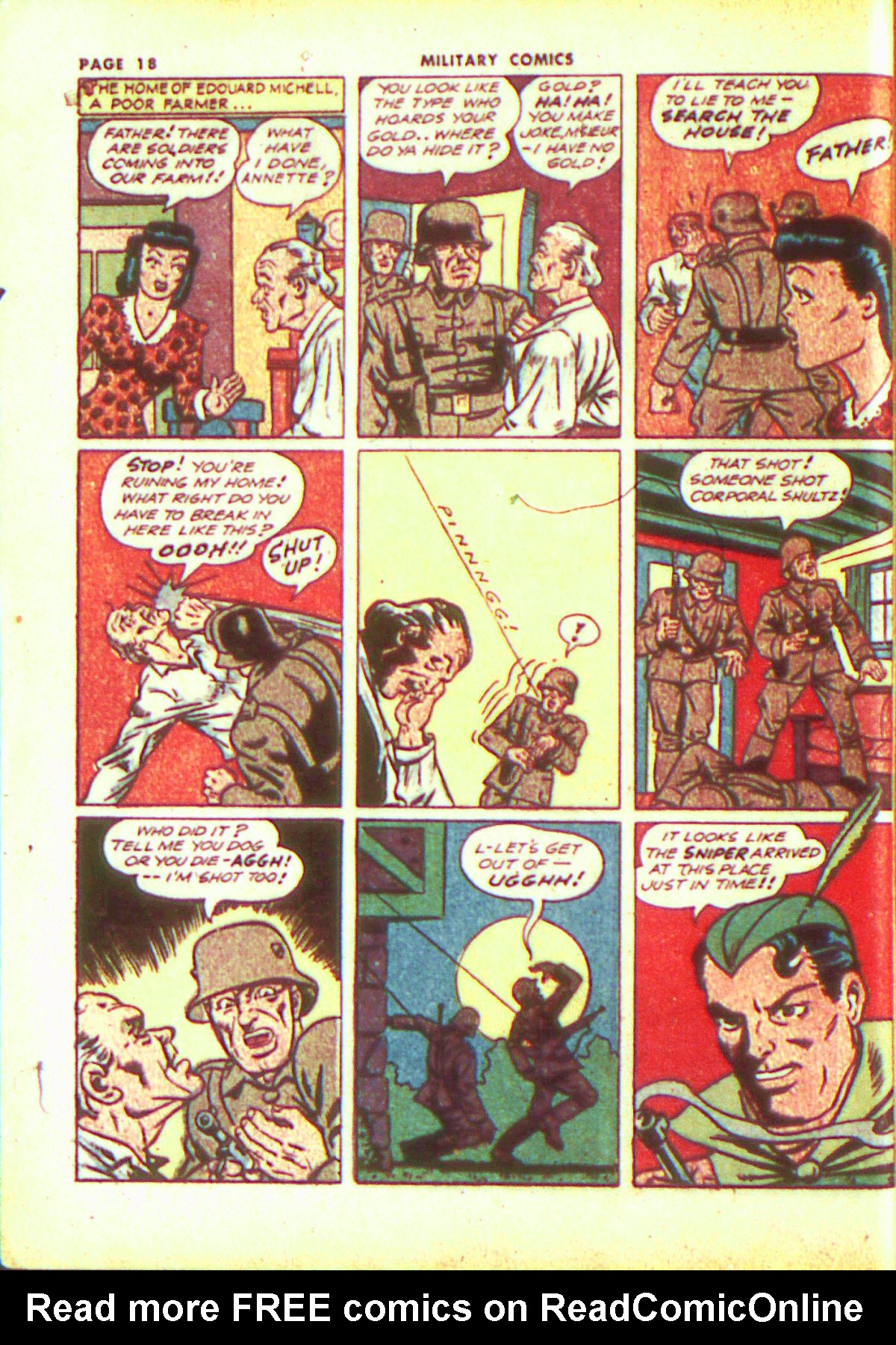 Read online Military Comics comic -  Issue #13 - 20