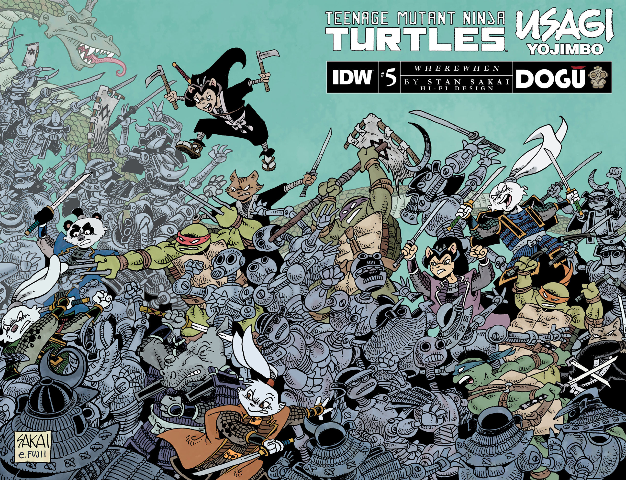 Read online Teenage Mutant Ninja Turtles/Usagi Yojimbo: WhereWhen comic -  Issue #5 - 1