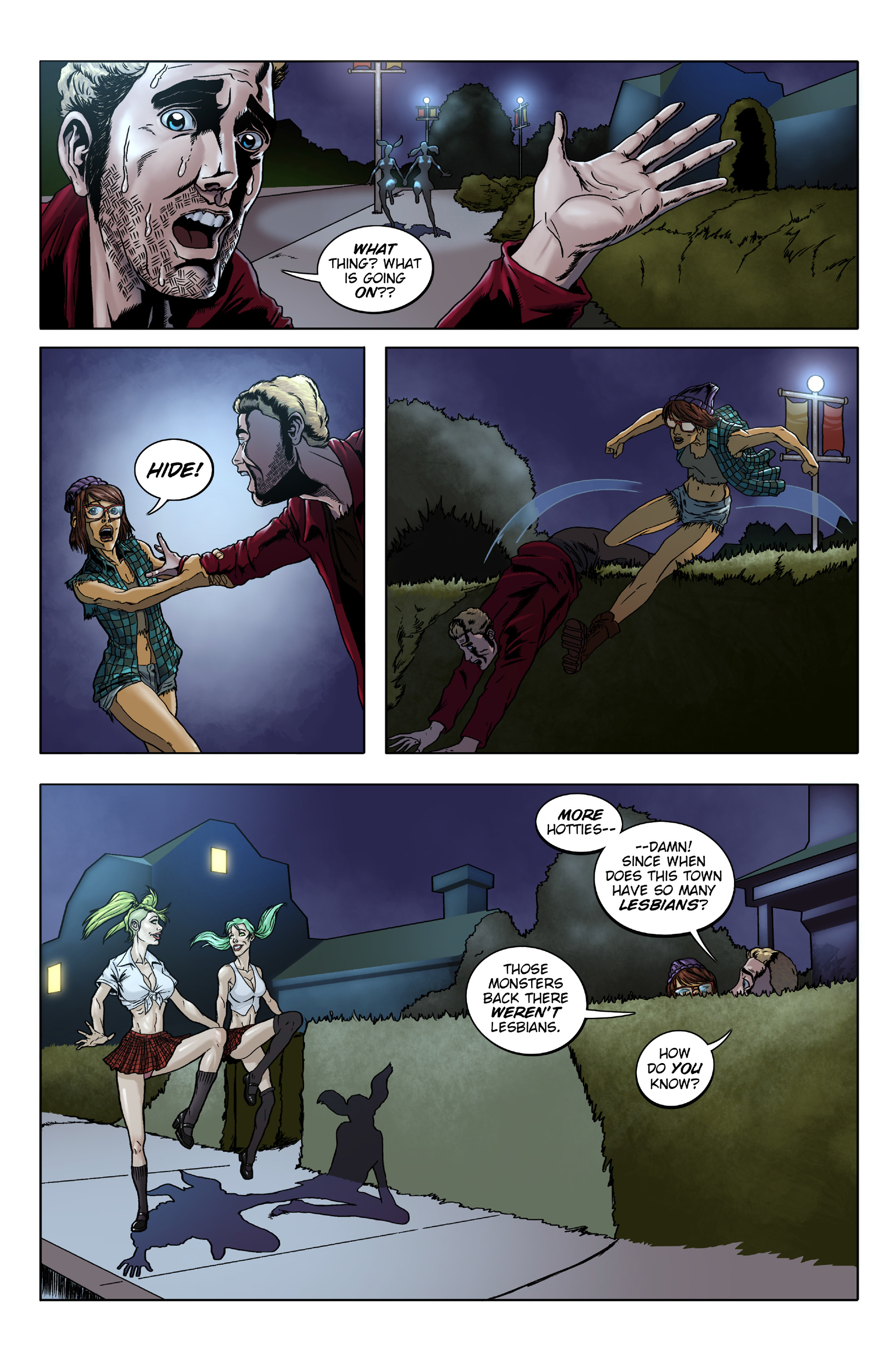 Read online Lesbian Zombies from Outer Space comic -  Issue #2 - 4