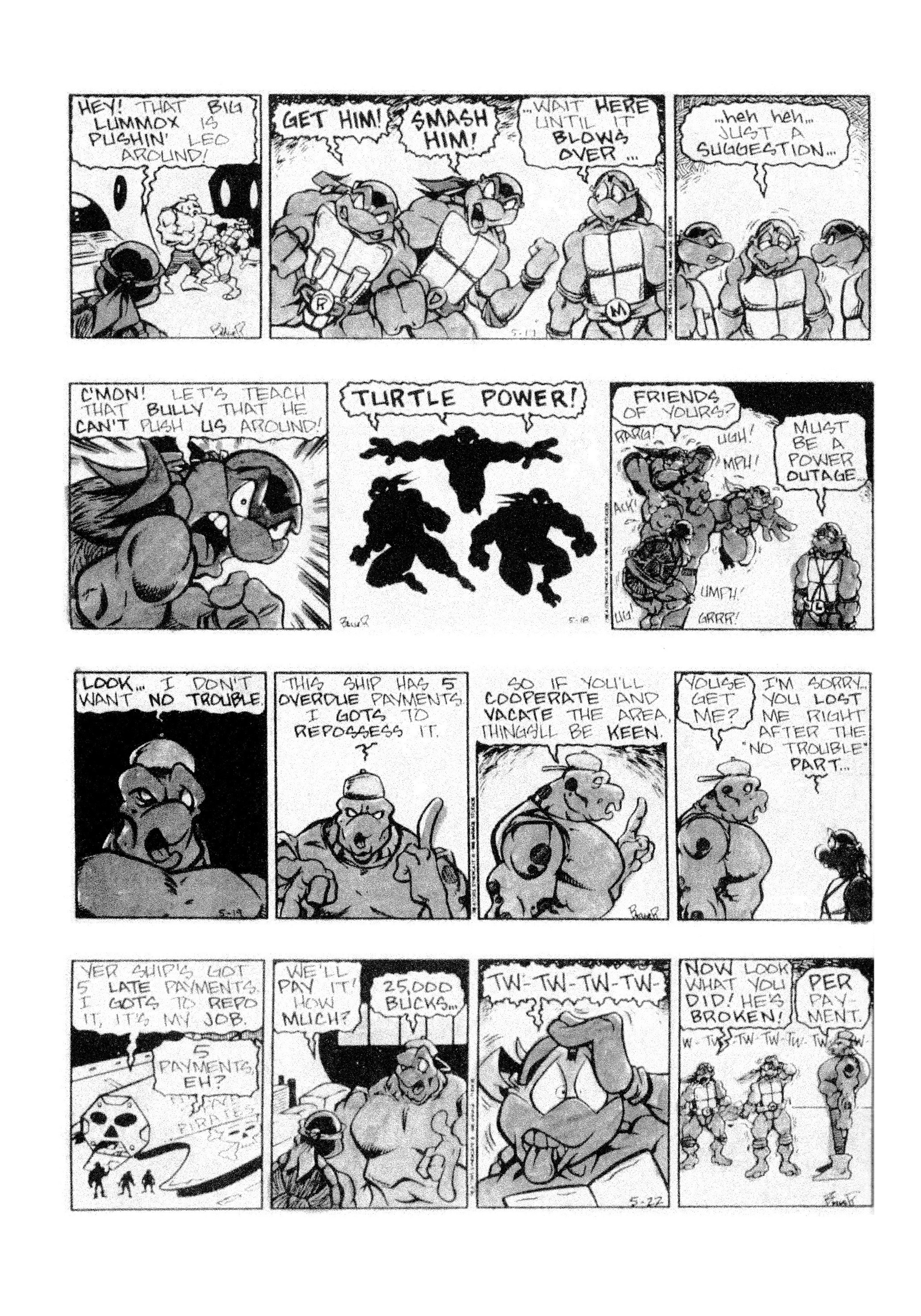 Read online Teenage Mutant Ninja Turtles: Complete Newspaper Daily Comic Strip Collection comic -  Issue # TPB 3 (Part 1) - 94