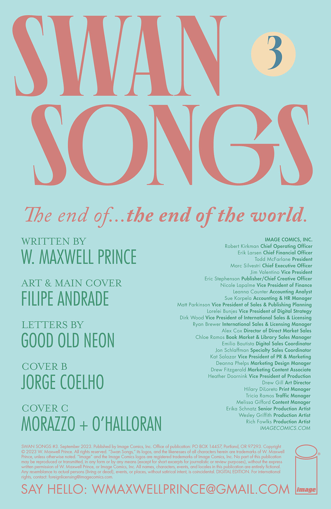 Read online Swan Songs comic -  Issue #3 - 2