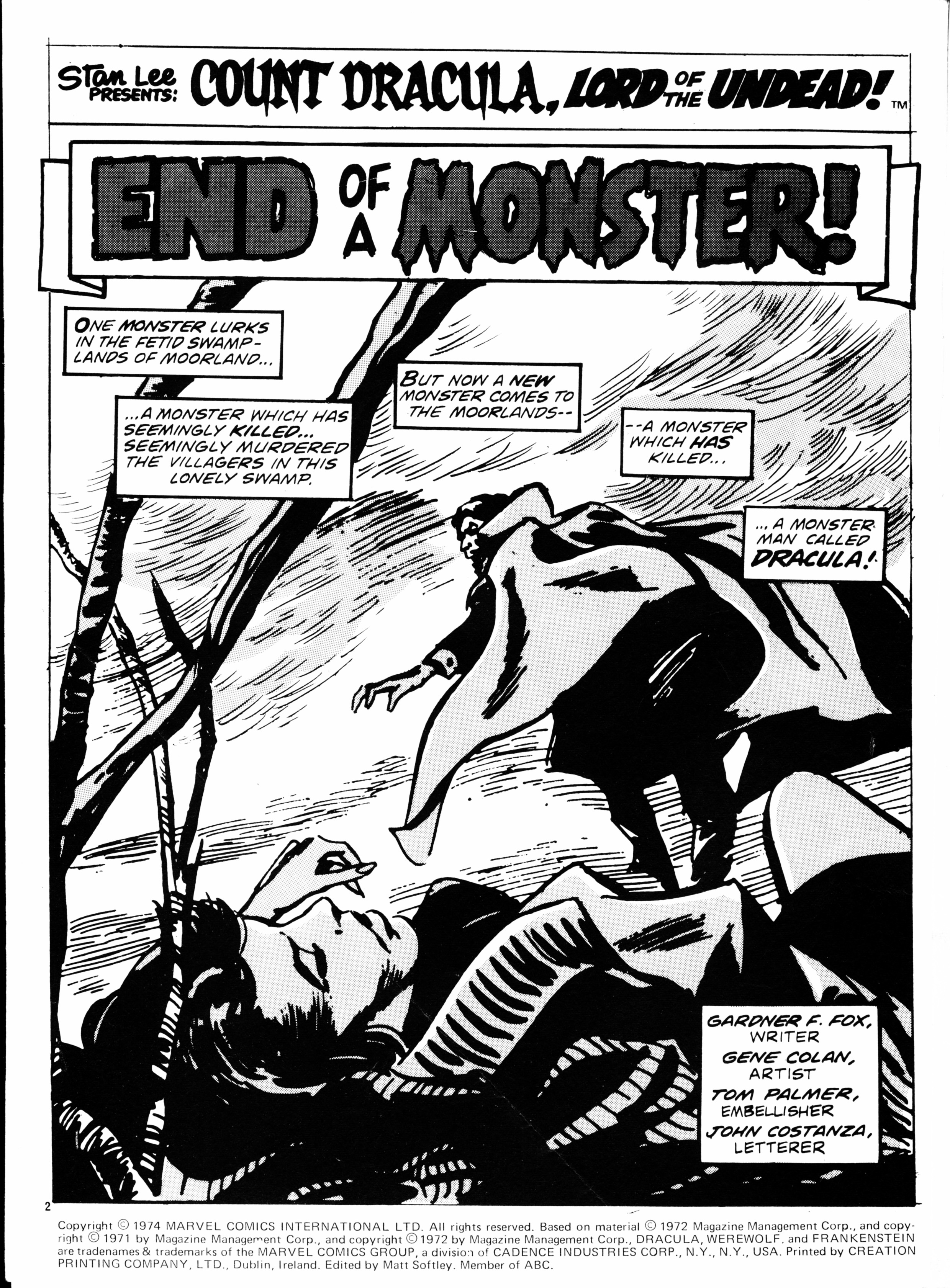 Read online Dracula Lives (1974) comic -  Issue #12 - 2