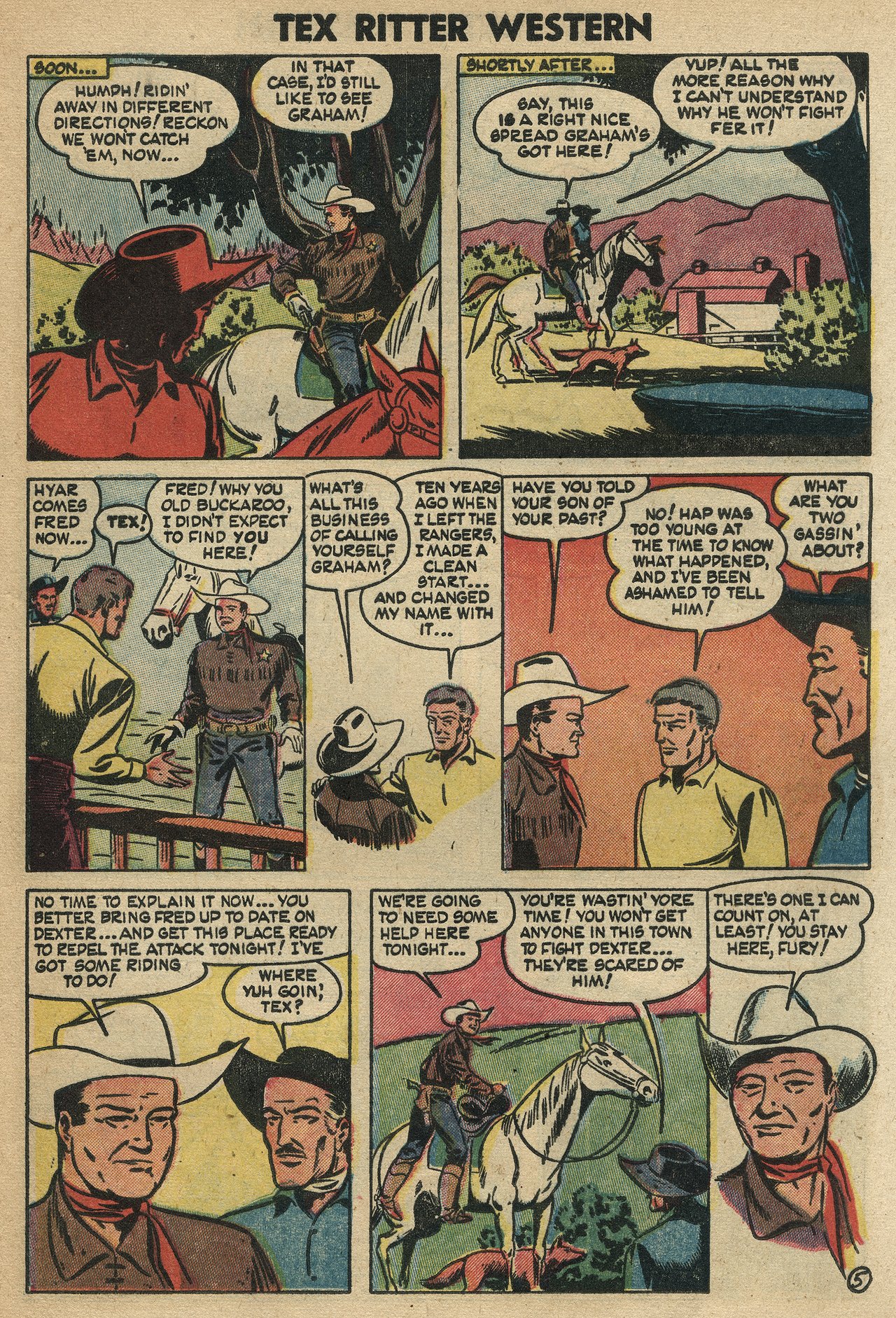 Read online Tex Ritter Western comic -  Issue #21 - 21