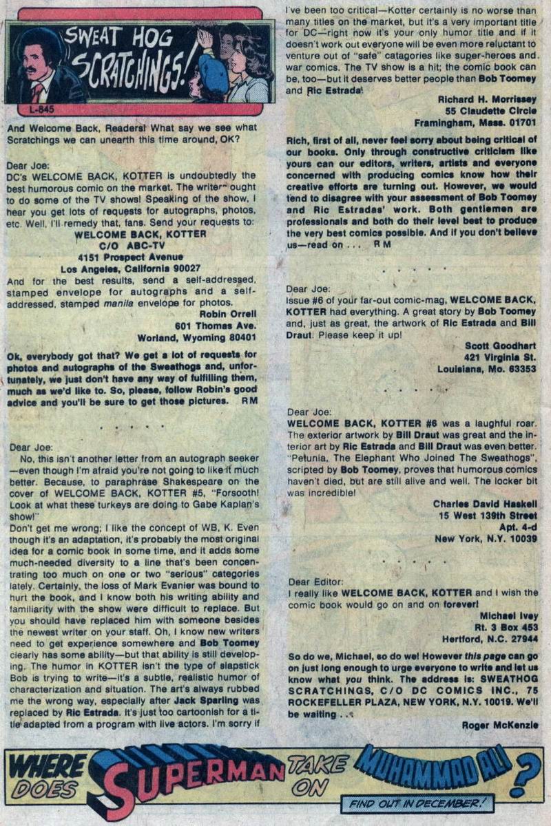 Read online Welcome Back, Kotter comic -  Issue #9 - 19