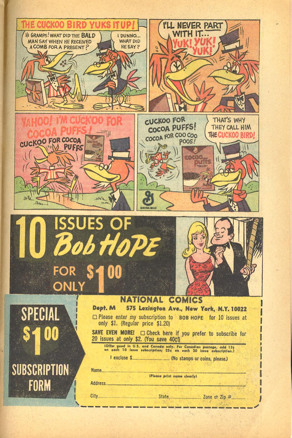 Read online The Adventures of Bob Hope comic -  Issue #94 - 33