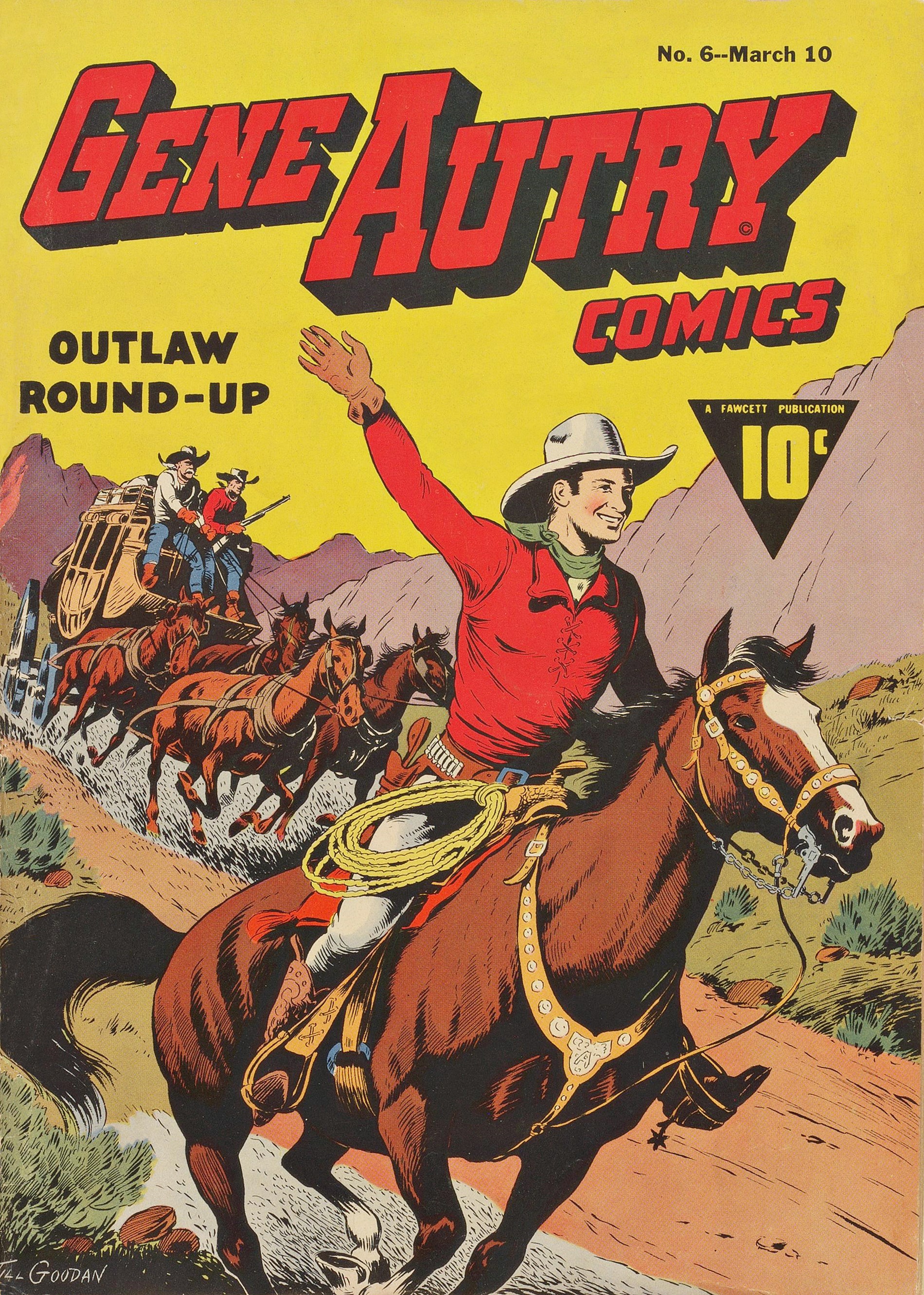 Read online Gene Autry Comics comic -  Issue #6 - 1