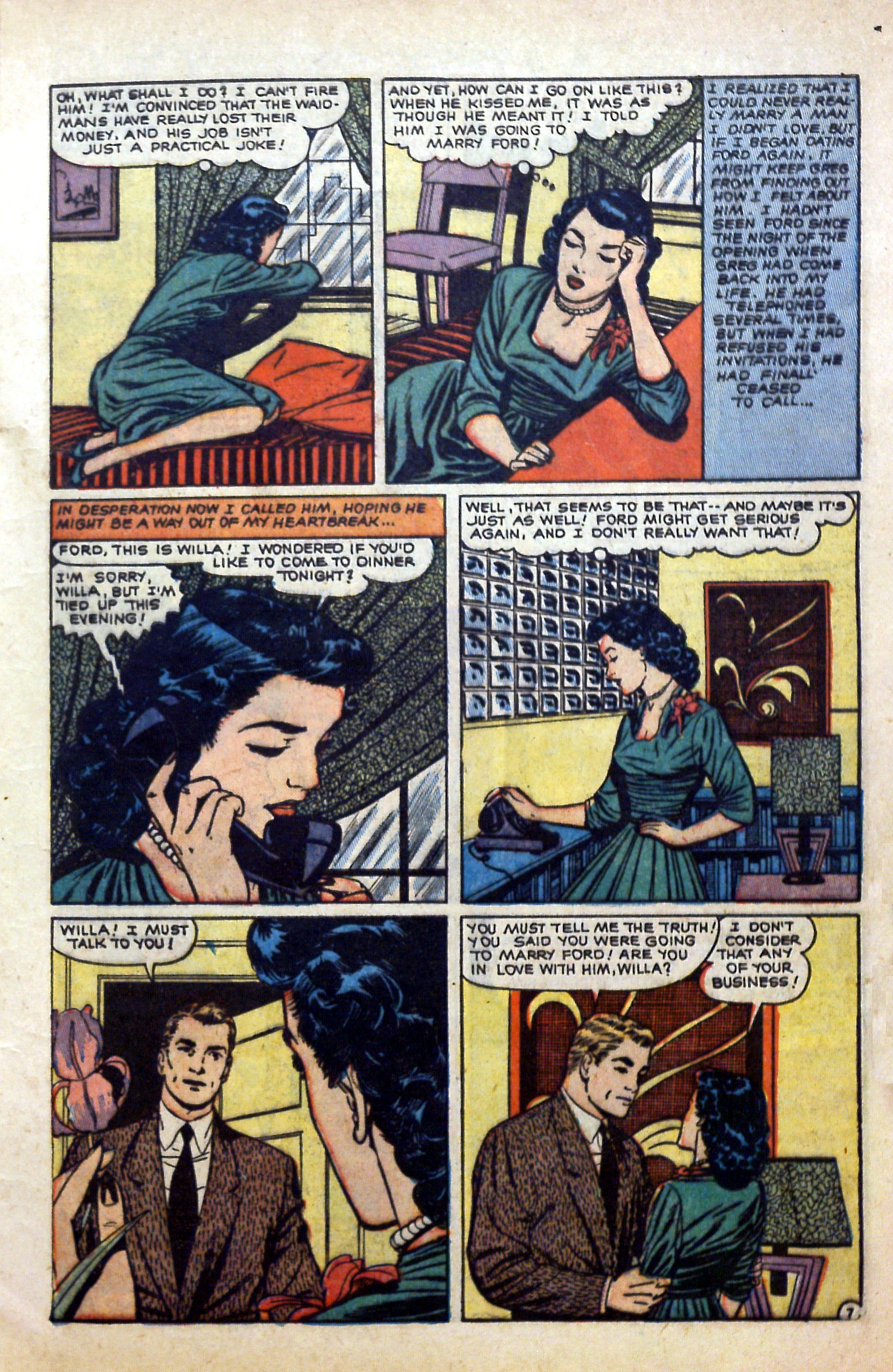 Read online Glamorous Romances comic -  Issue #59 - 9