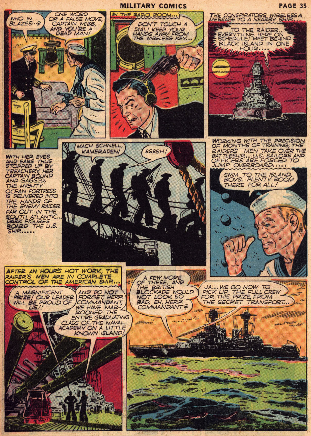 Read online Military Comics comic -  Issue #1 - 37