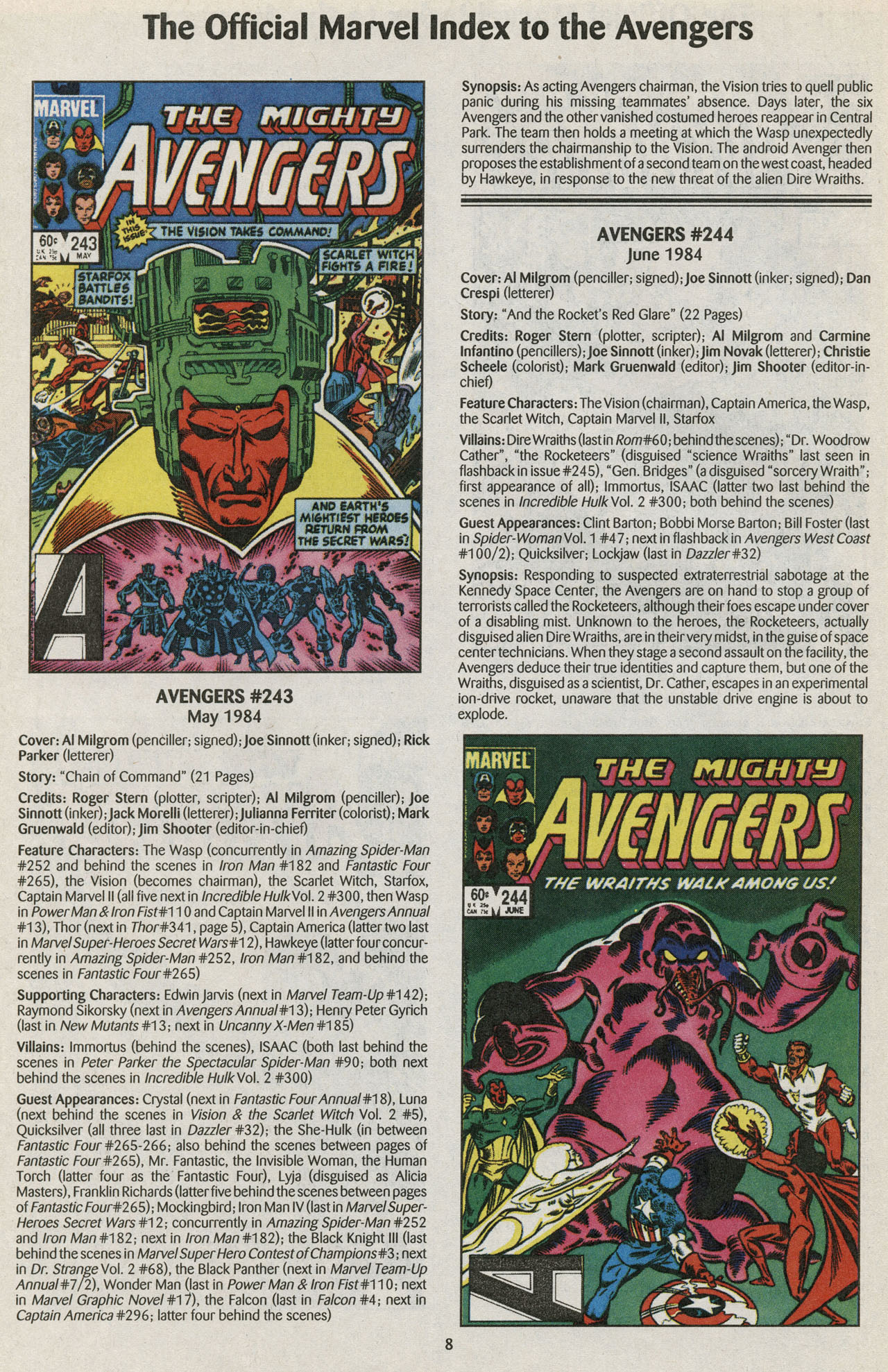 Read online The Official Marvel Index to the Avengers comic -  Issue #5 - 10