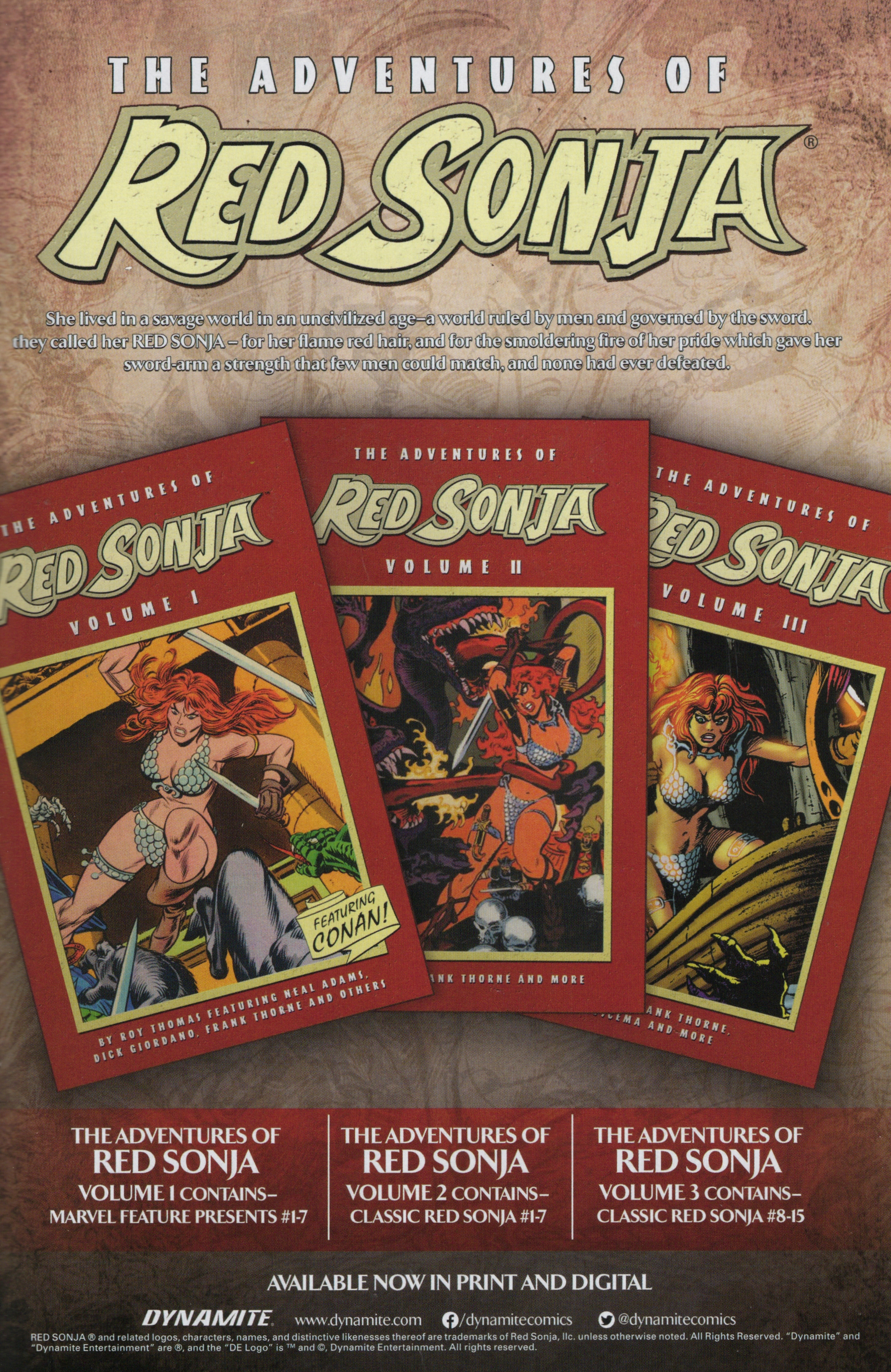 Read online Free Comic Book Day 2022 comic -  Issue # Dynamite Red Sonja - 21
