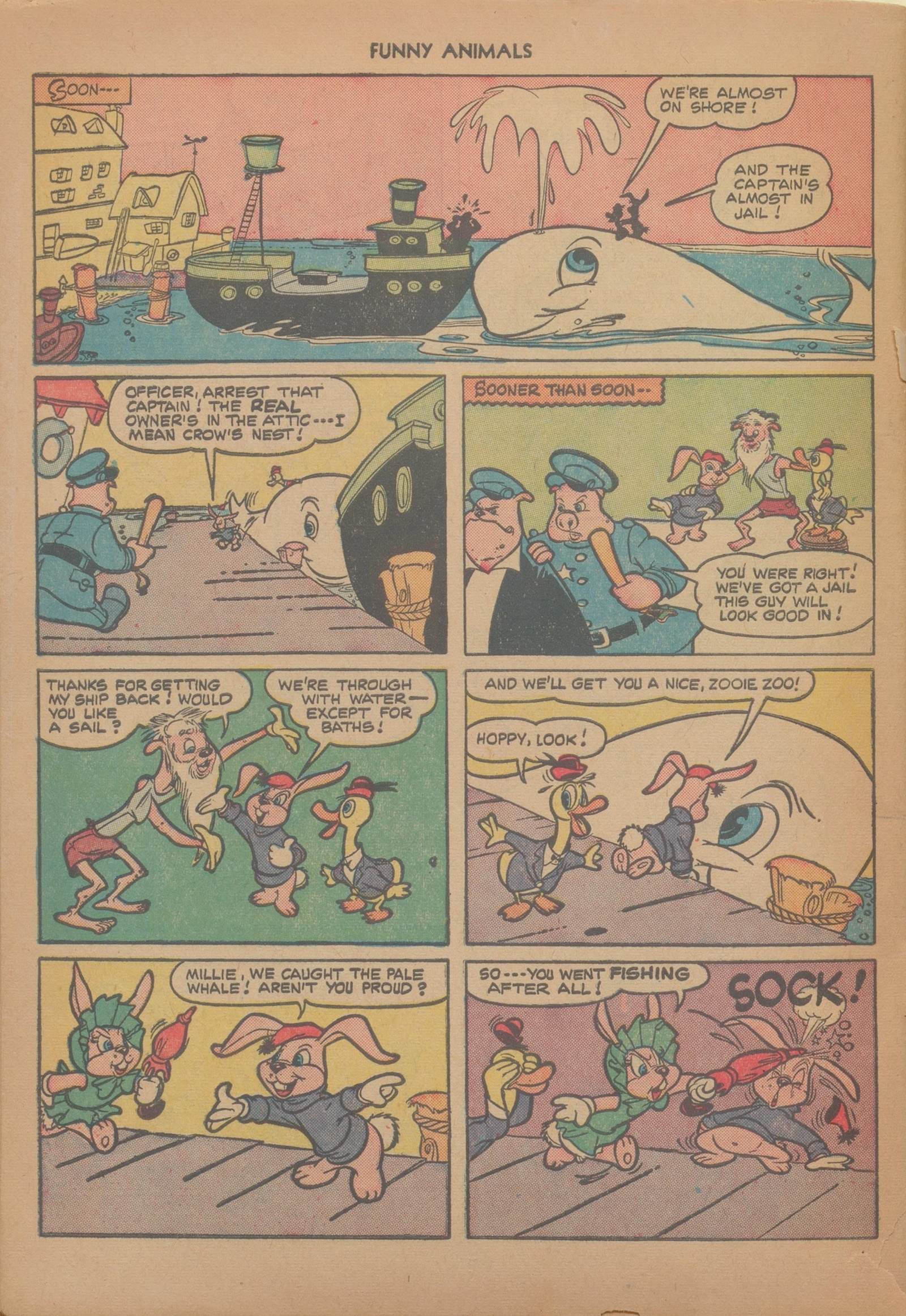 Read online Fawcett's Funny Animals comic -  Issue #70 - 34