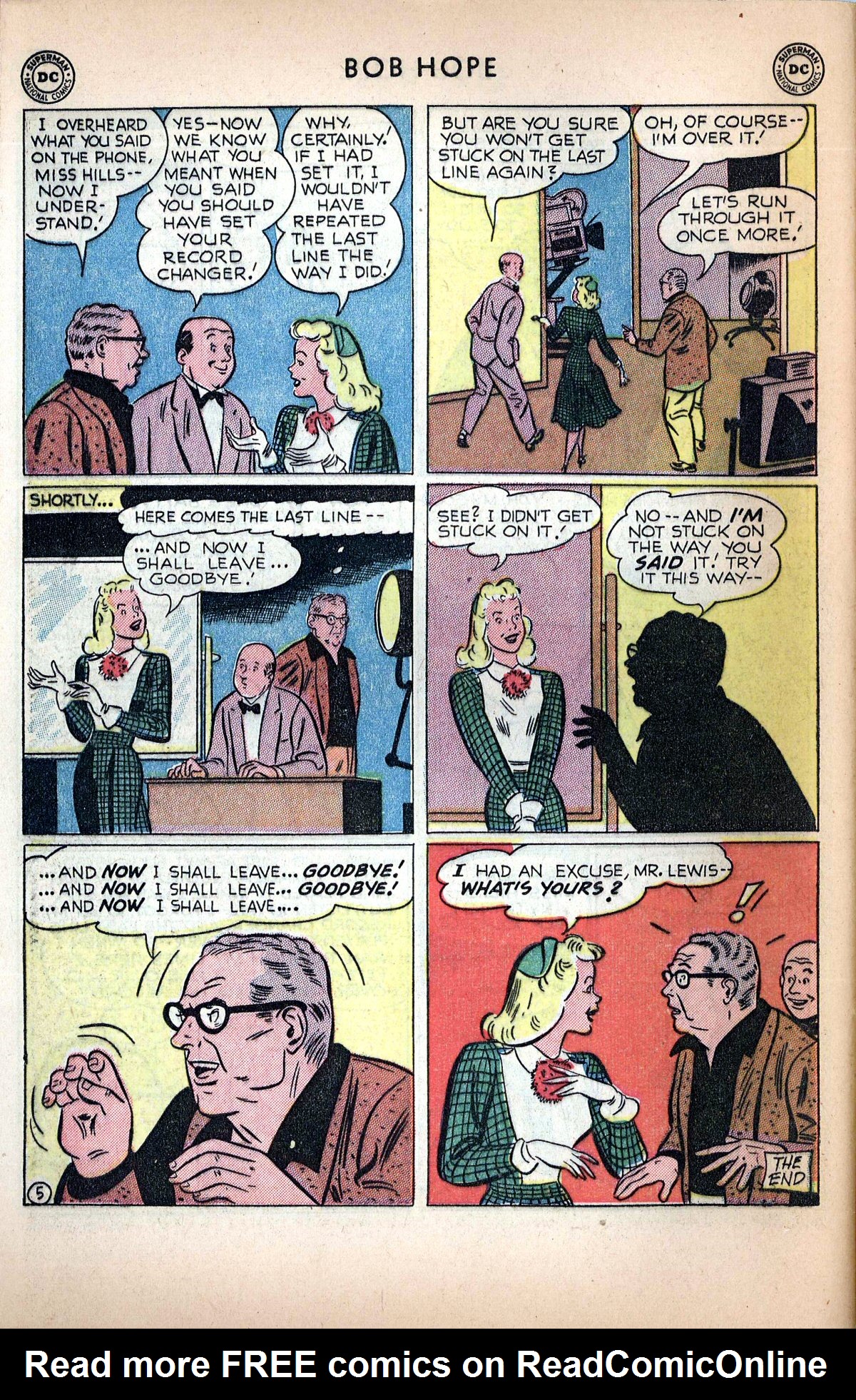 Read online The Adventures of Bob Hope comic -  Issue #9 - 50