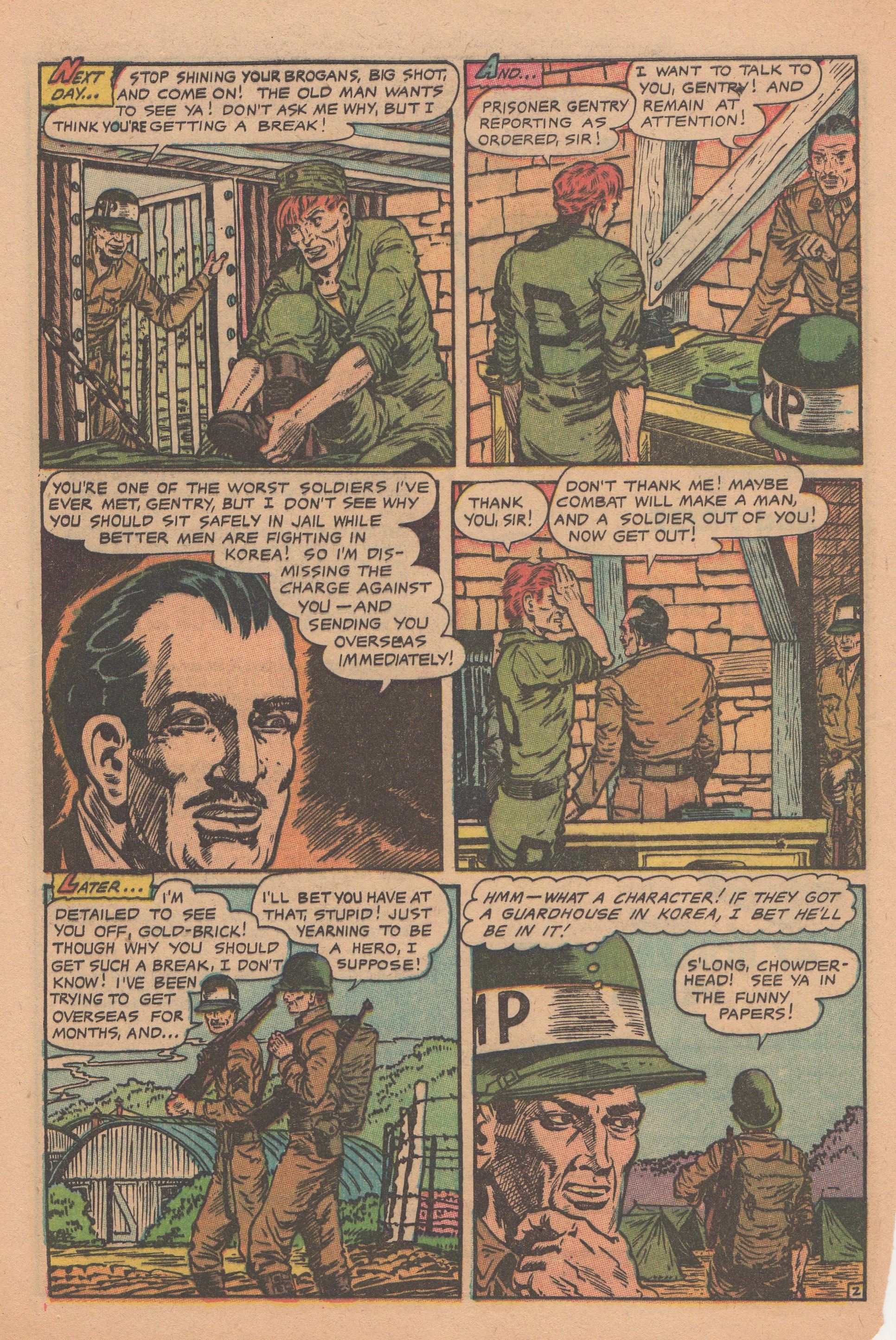 Read online Men in Action (1957) comic -  Issue #6 - 28