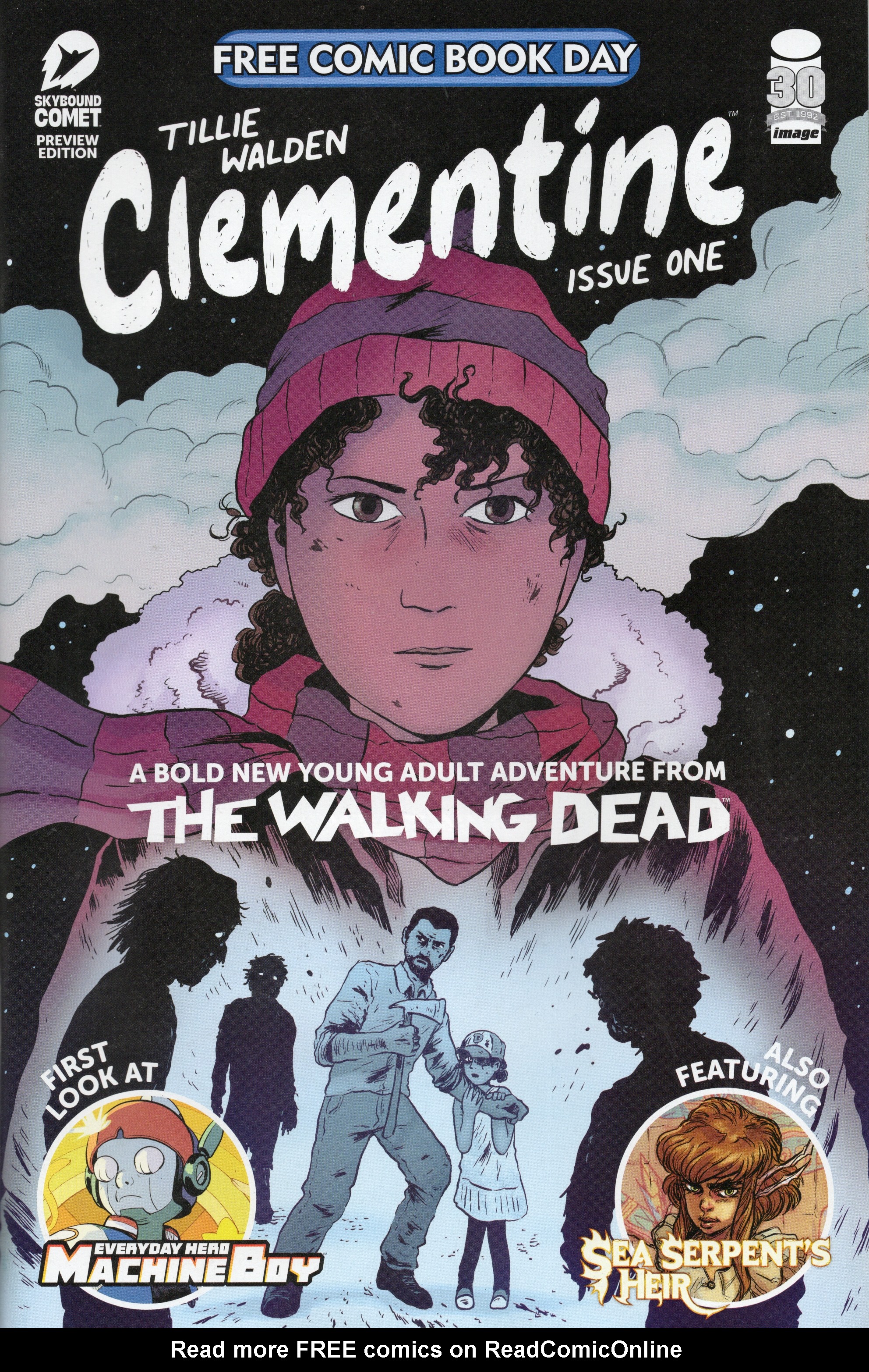 Read online Free Comic Book Day 2022 comic -  Issue # Image The Walking Dead Clementine, Everyday Hero MachineBoy and Sea Serpent's Heir - 1