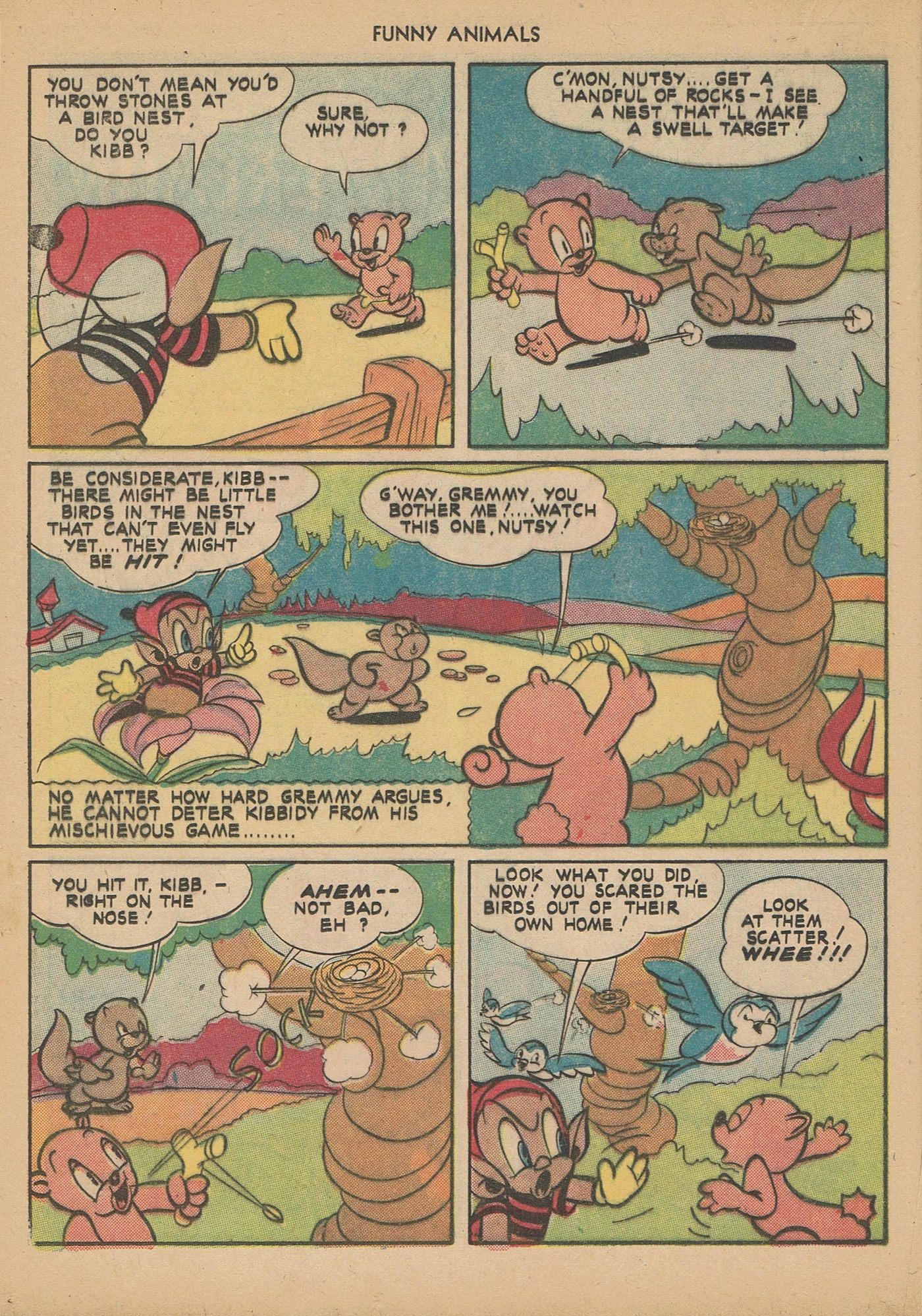 Read online Fawcett's Funny Animals comic -  Issue #14 - 44