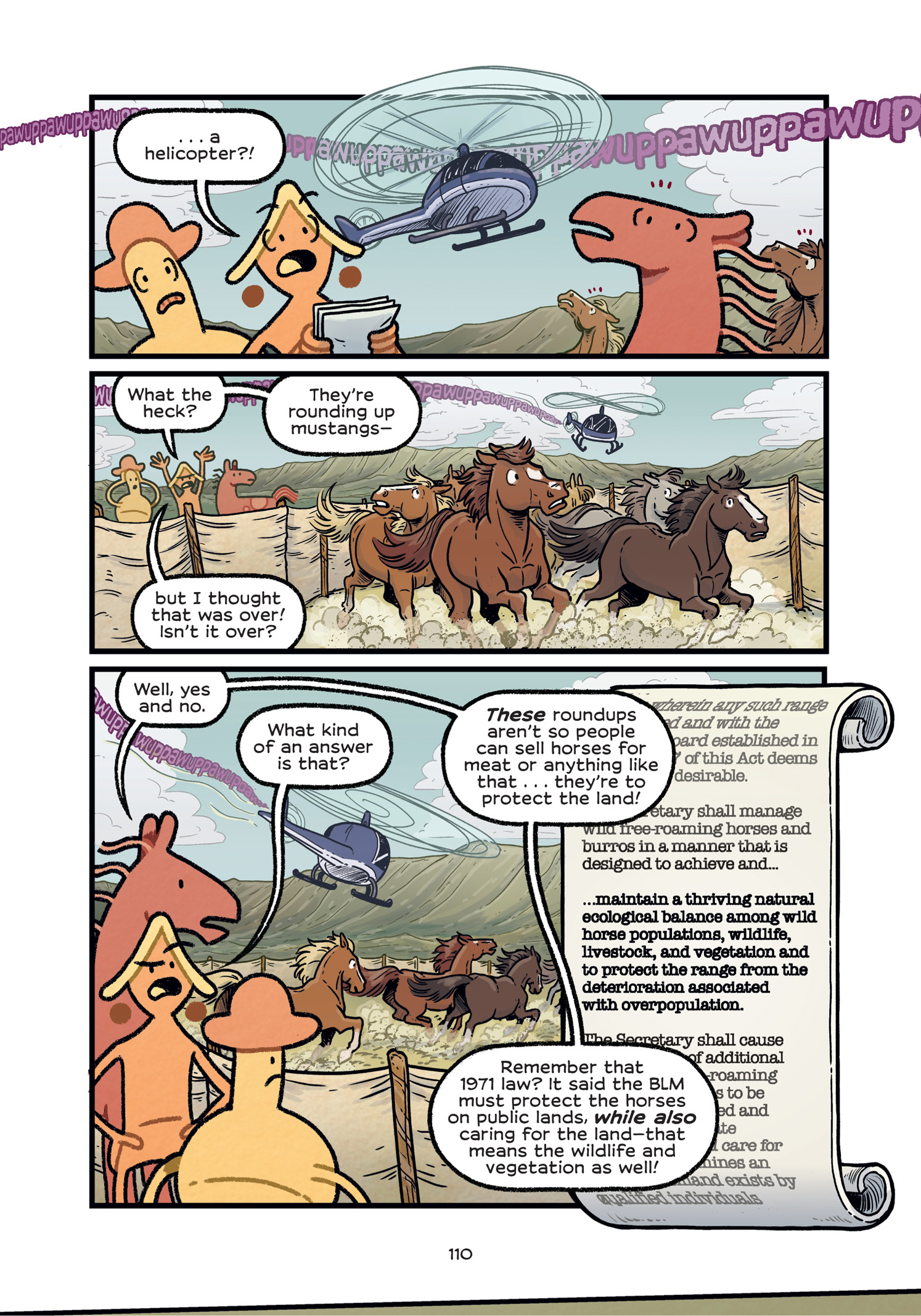 Read online History Comics comic -  Issue # The Wild Mustang - Horses of the American West - 103