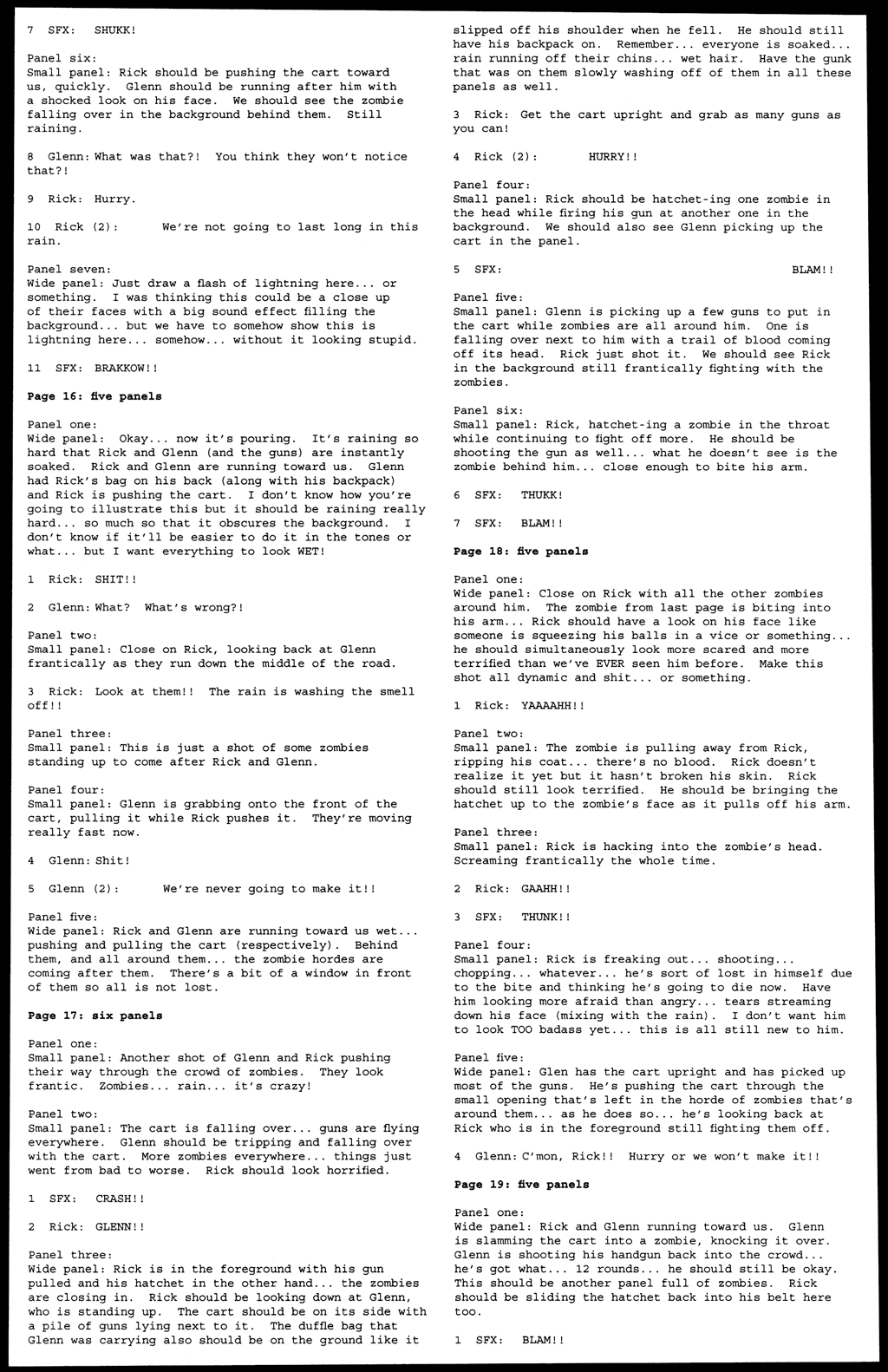 Read online The Walking Dead comic -  Issue # _Script Book 01 - 28