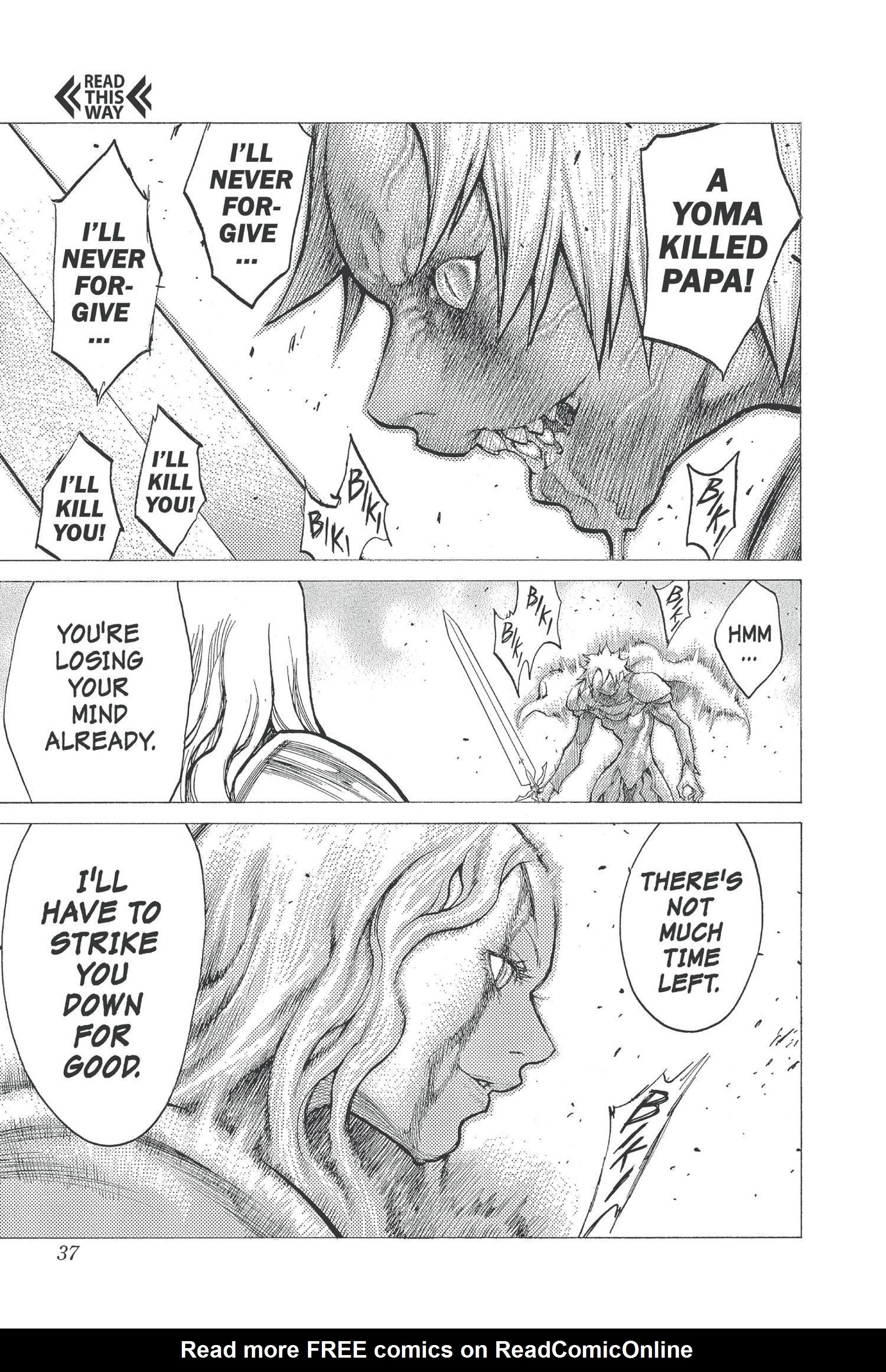 Read online Claymore comic -  Issue #5 - 36