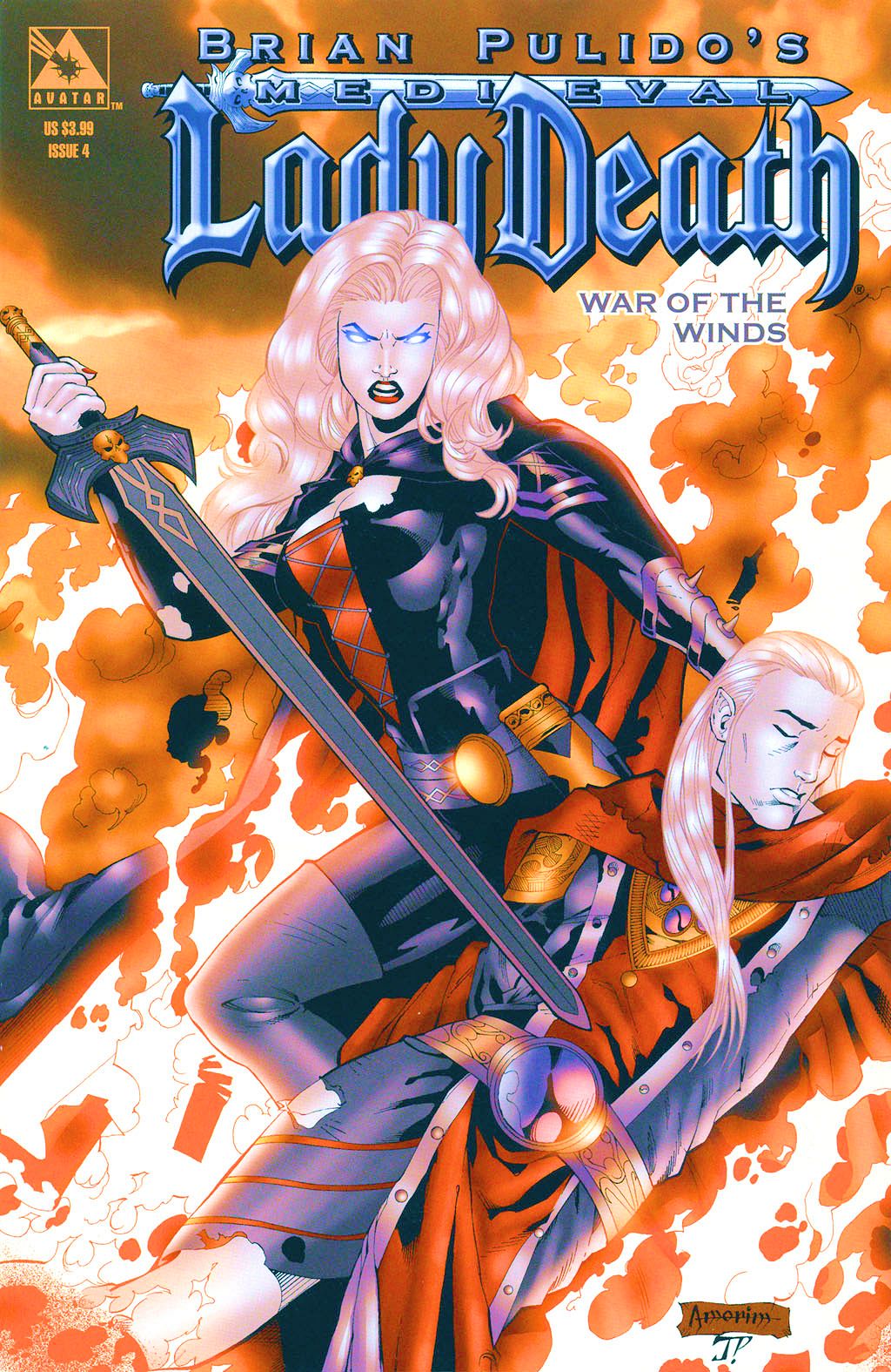 Read online Brian Pulido's Medieval Lady Death:  War of the Winds comic -  Issue #4 - 1