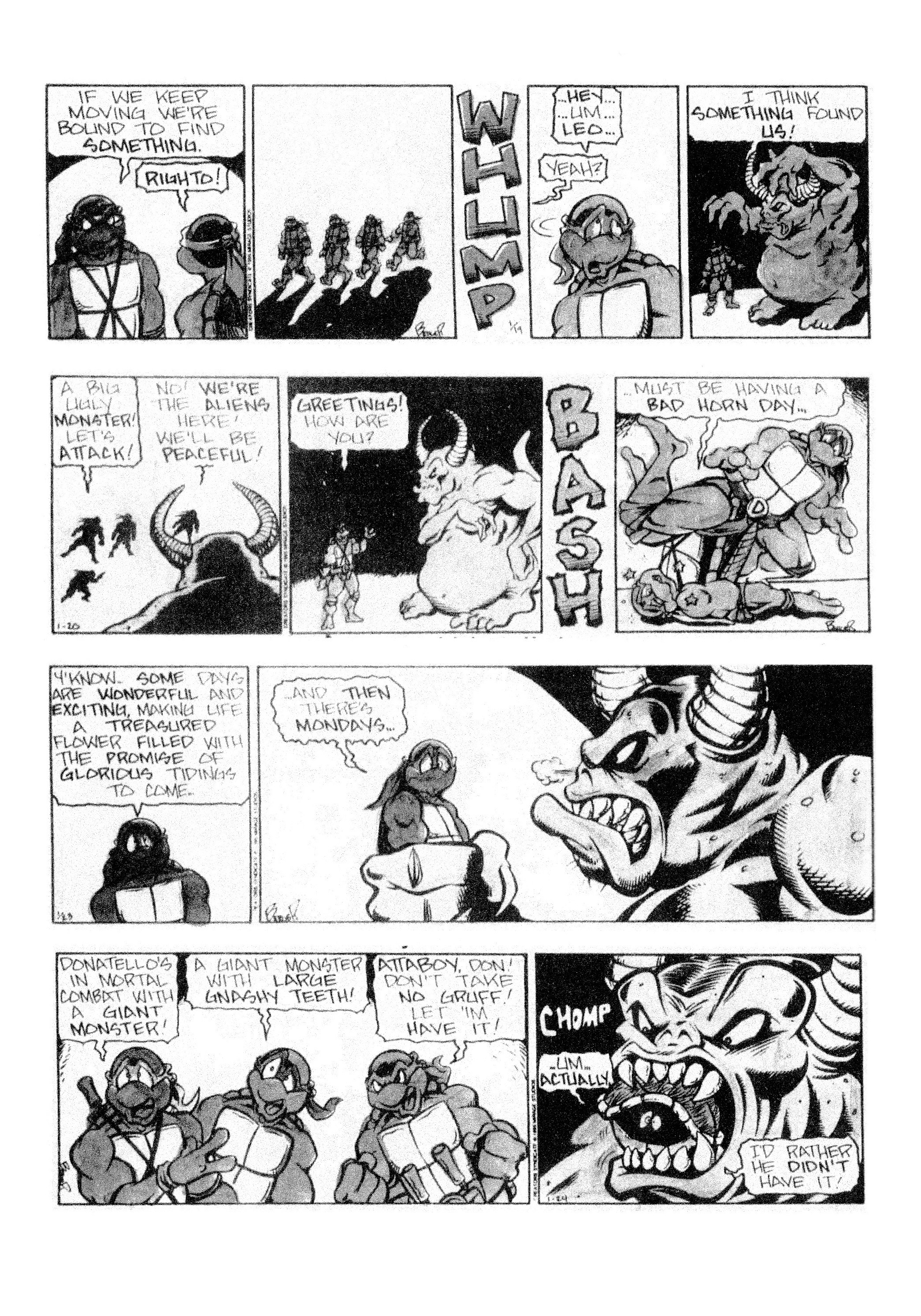 Read online Teenage Mutant Ninja Turtles: Complete Newspaper Daily Comic Strip Collection comic -  Issue # TPB 3 (Part 1) - 72