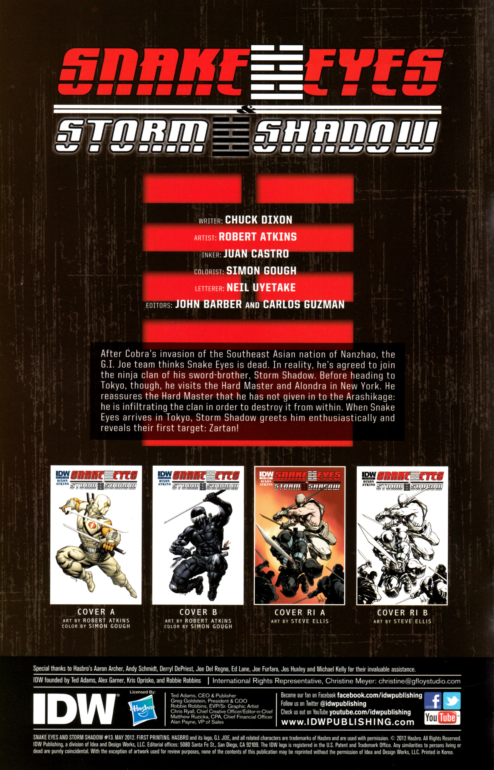 Read online Snake Eyes and Storm Shadow comic -  Issue #13 - 3