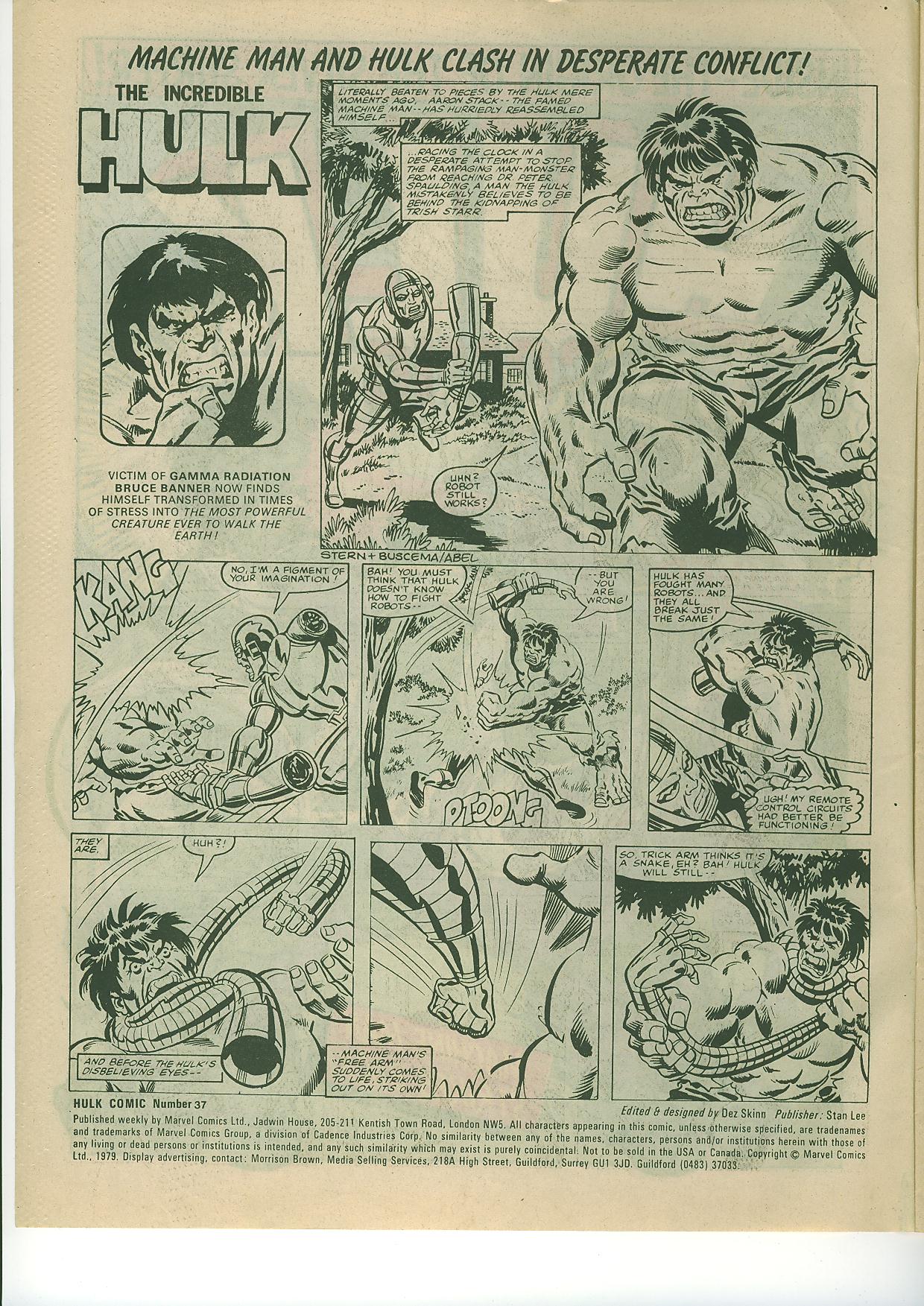 Read online Hulk Comic comic -  Issue #37 - 2