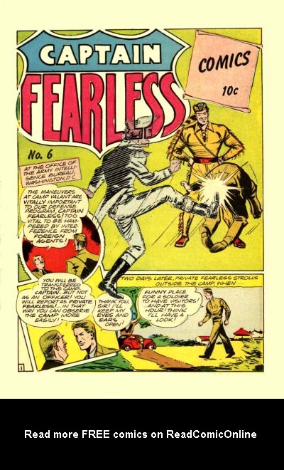 Read online Captain Fearless comic -  Issue #2 - 2