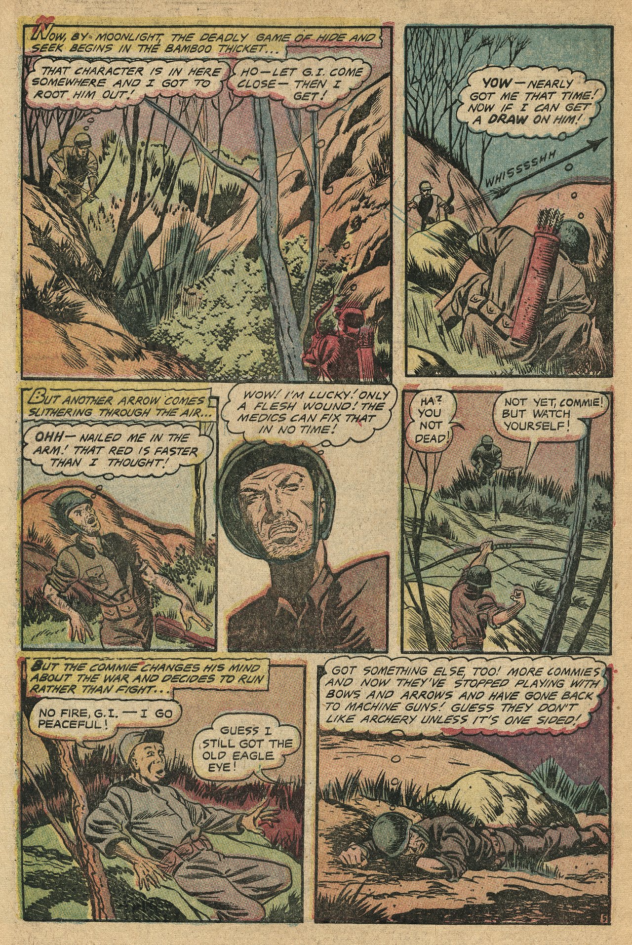 Read online Men in Action (1957) comic -  Issue #4 - 32