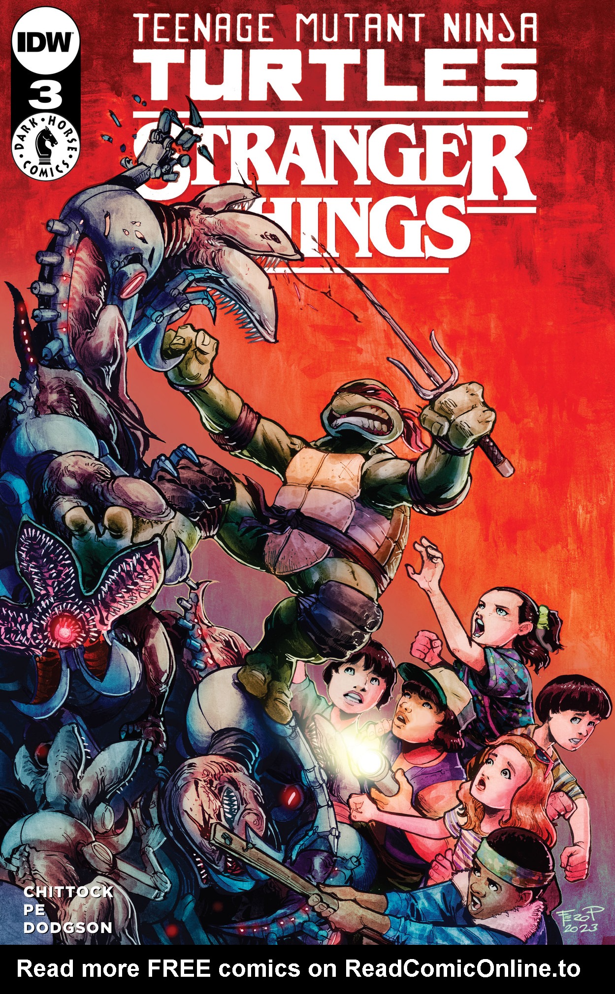 Read online Teenage Mutant Ninja Turtles x Stranger Things comic -  Issue #3 - 1