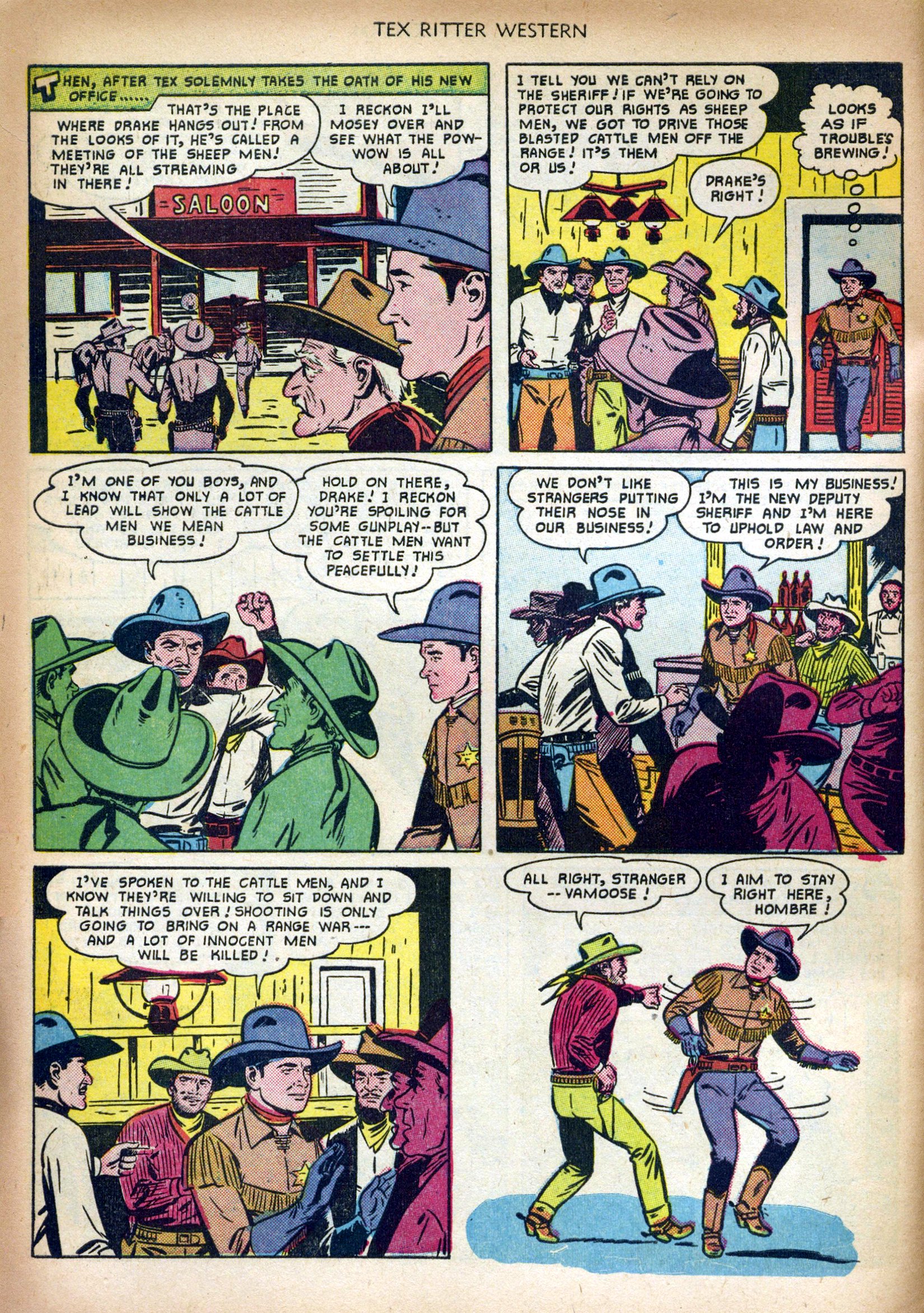 Read online Tex Ritter Western comic -  Issue #5 - 6