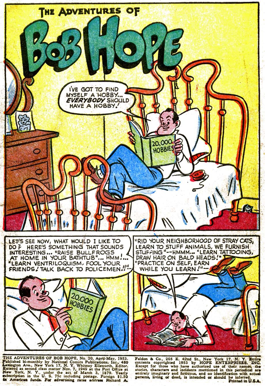 Read online The Adventures of Bob Hope comic -  Issue #20 - 3