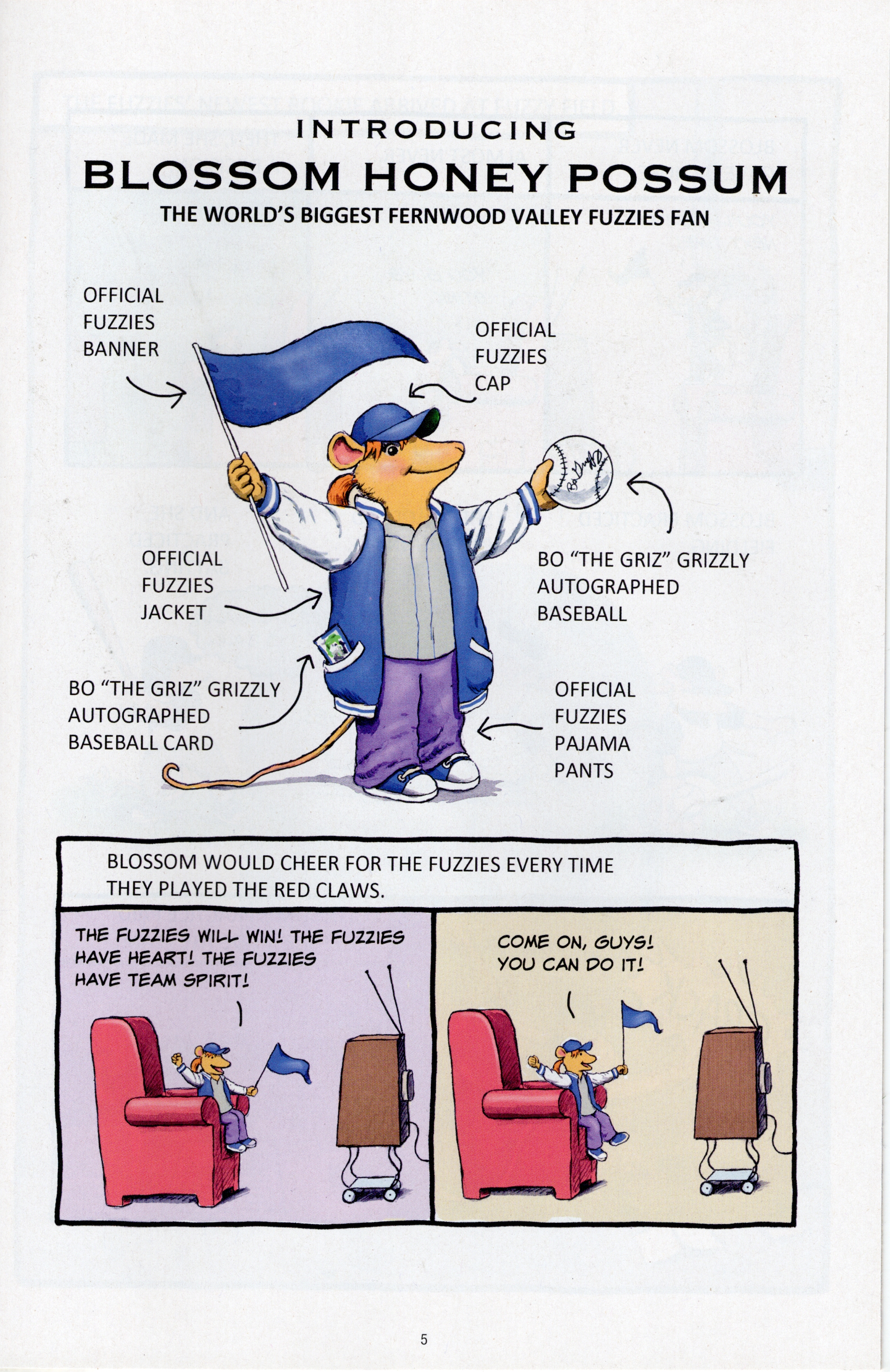 Read online Free Comic Book Day 2022 comic -  Issue # Papercutz Fuzzy Baseball - 5