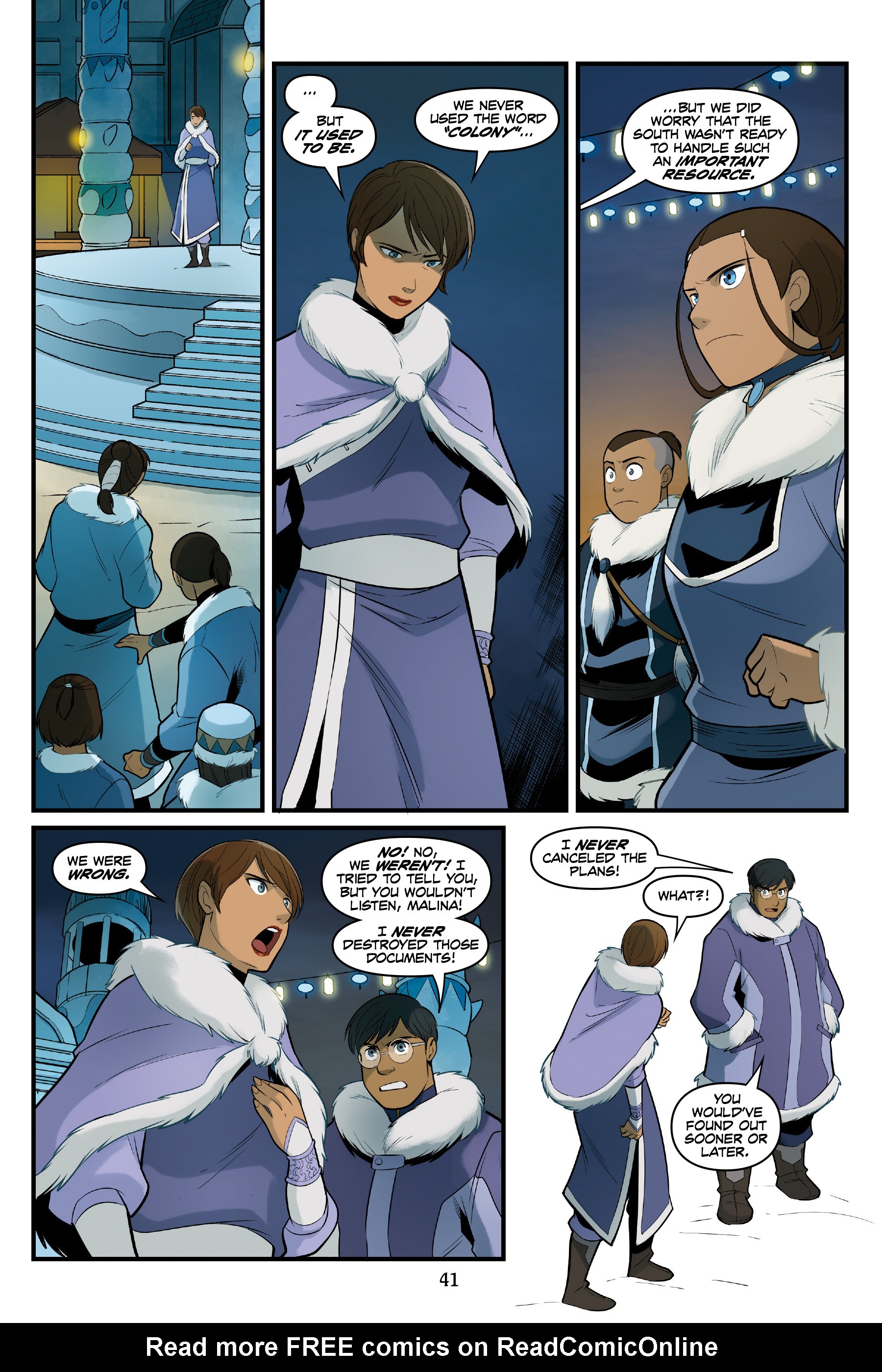 Read online Nickelodeon Avatar: The Last Airbender - North and South comic -  Issue #2 - 41