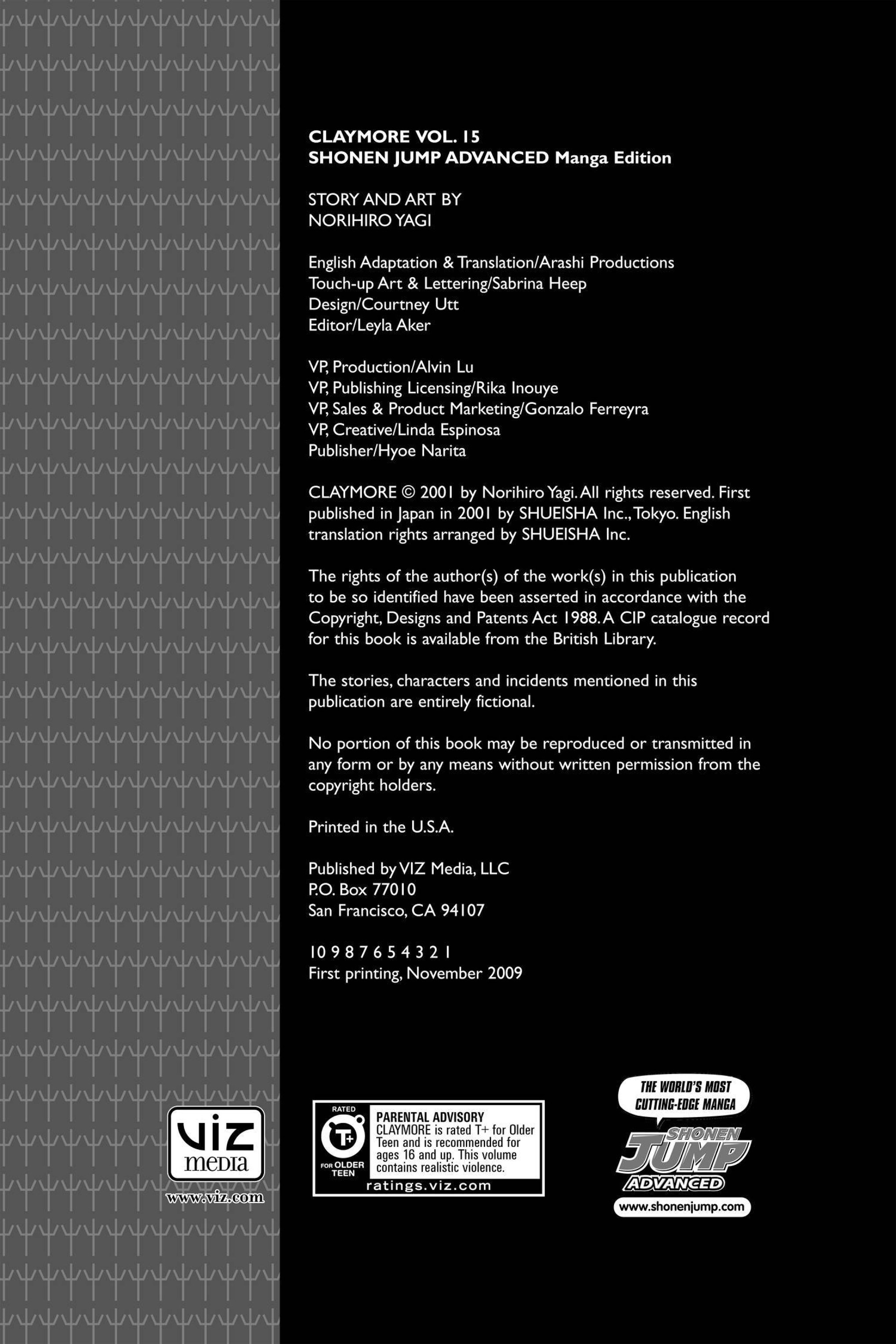 Read online Claymore comic -  Issue #15 - 3