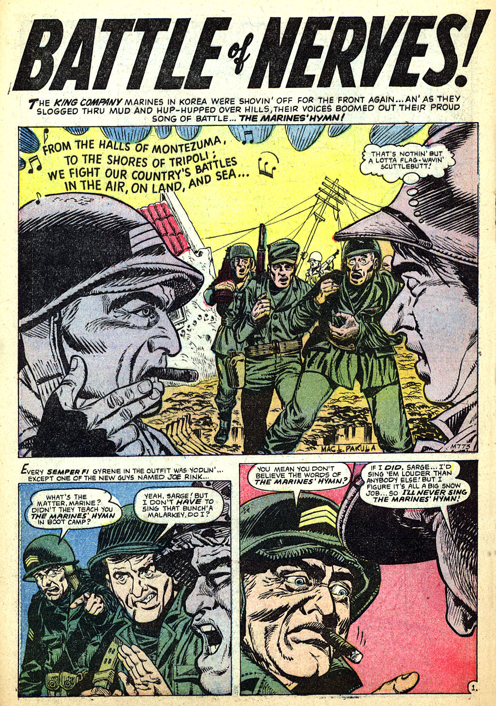 Read online Marines in Action comic -  Issue #14 - 16