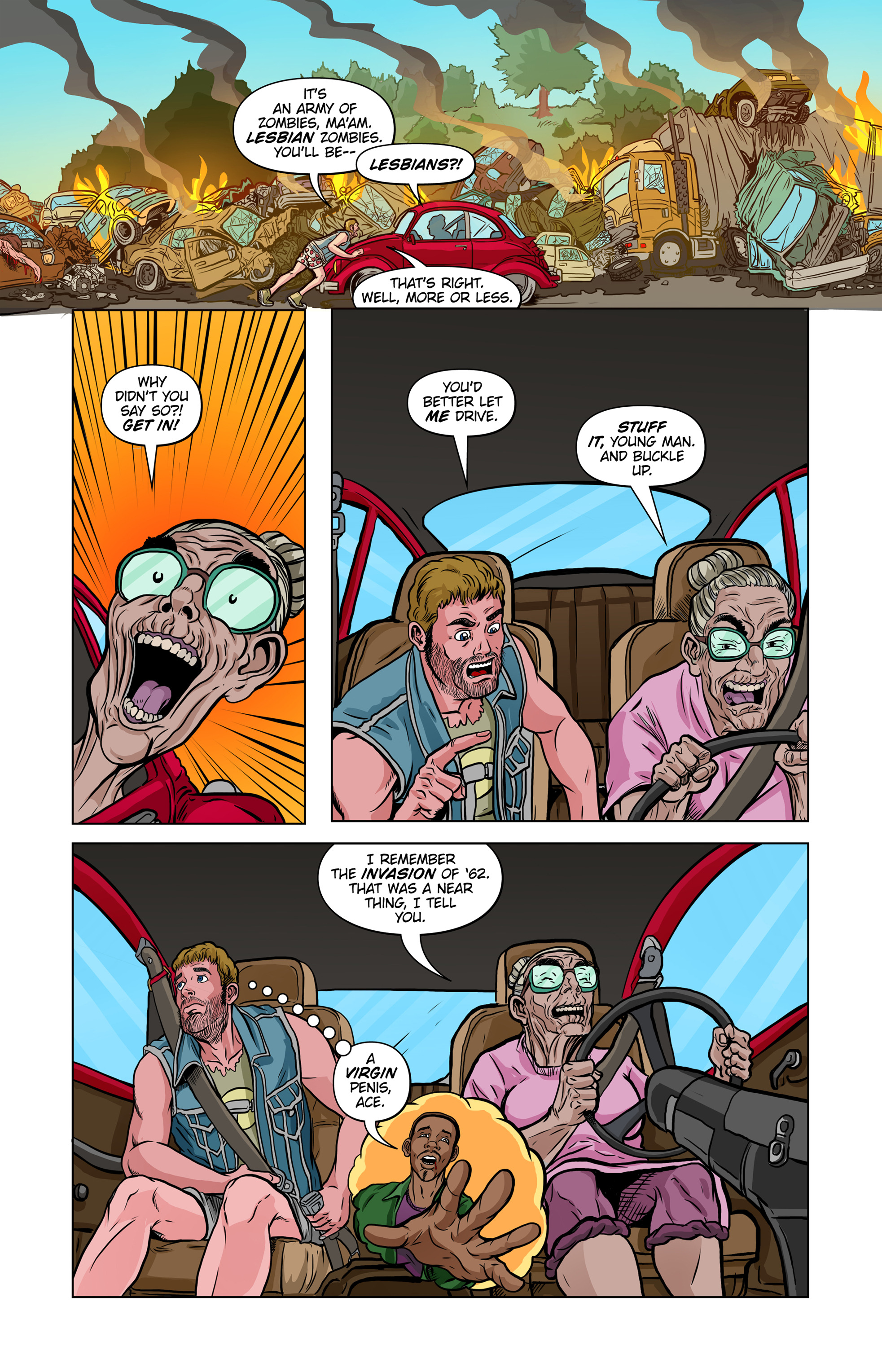 Read online Lesbian Zombies from Outer Space comic -  Issue #6 - 15