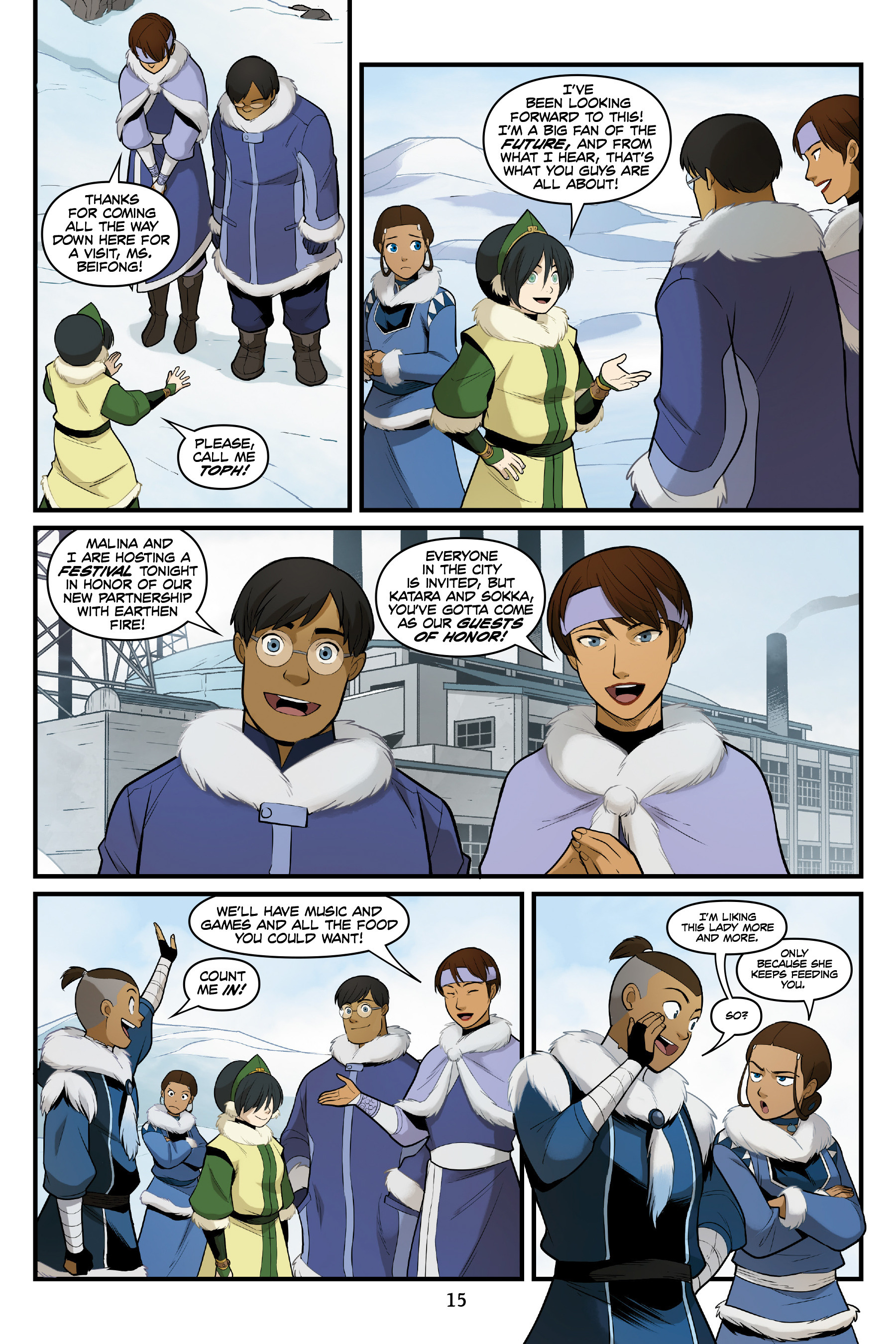 Read online Nickelodeon Avatar: The Last Airbender - North and South comic -  Issue #2 - 17